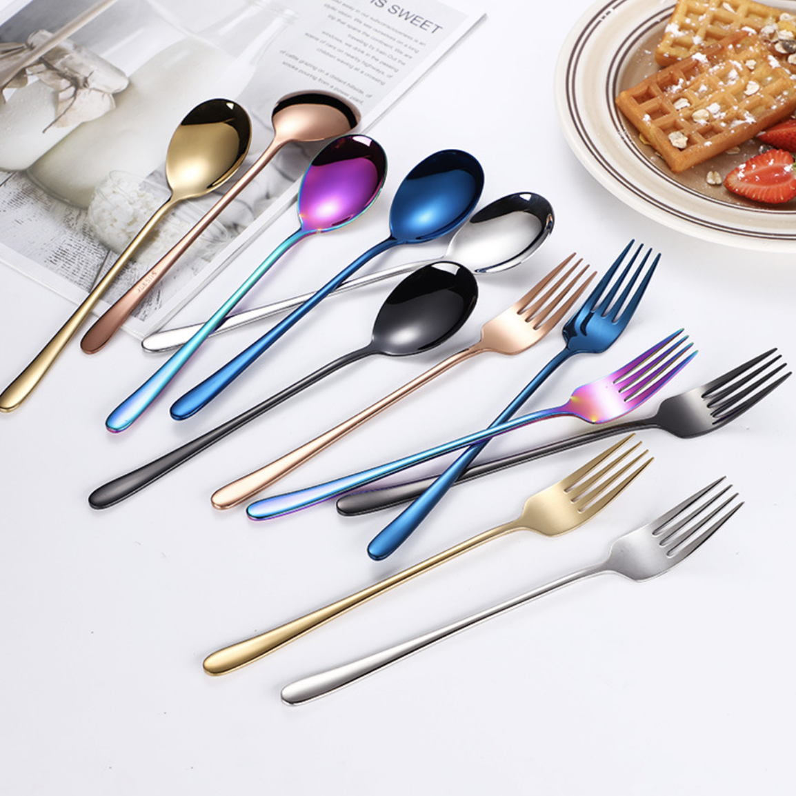 Stainless Steel Fork And Spoon Set Nestasia