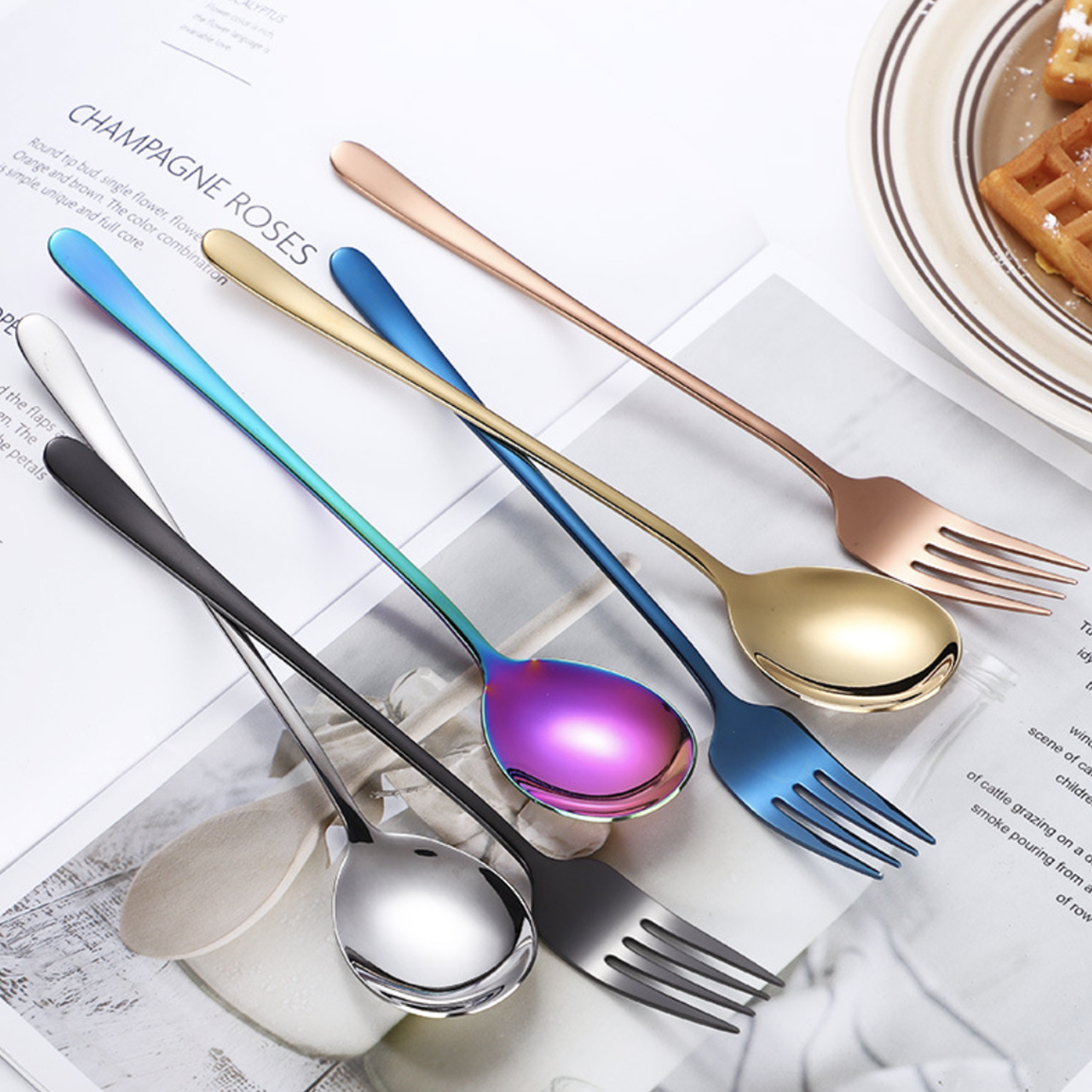 Stainless Steel Fork And Spoon Set Nestasia