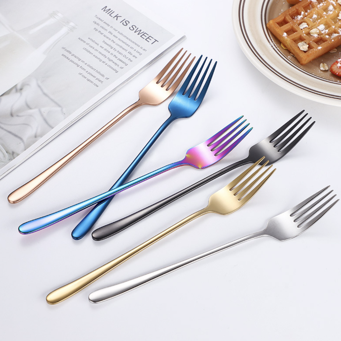 Stainless Steel Fork And Spoon Set Nestasia