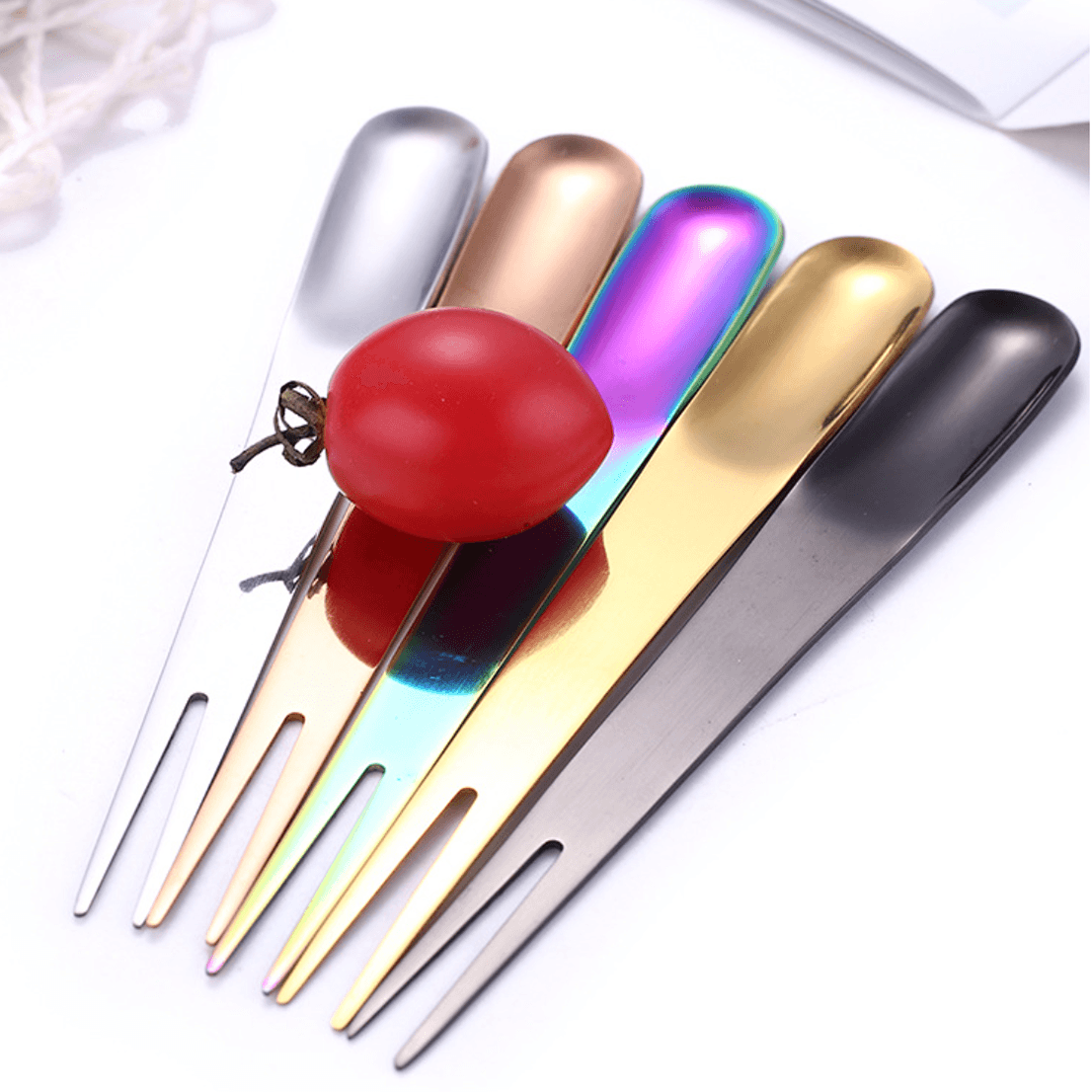 2-in-1 Spoon And Fork Set Nestasia