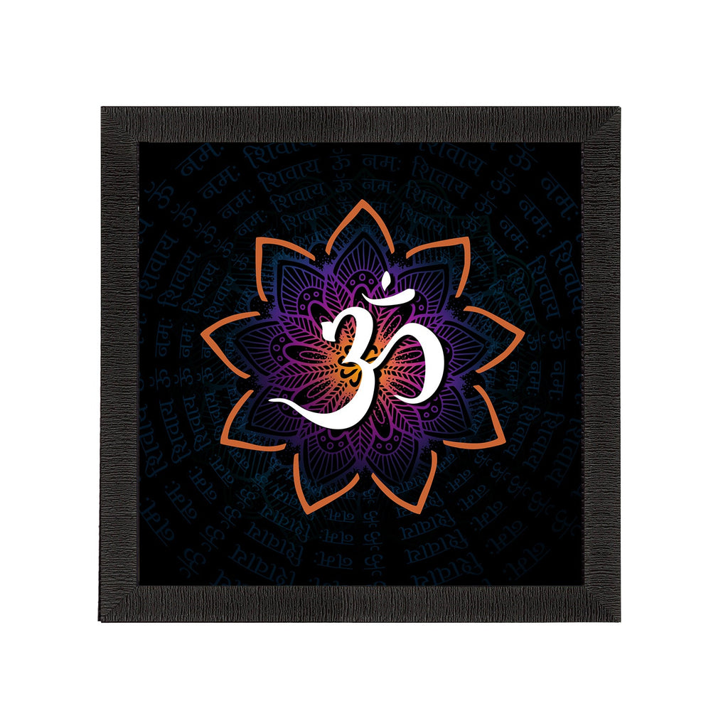 Om Symbol Satin Matt Textured UV Art Painting Kafalo