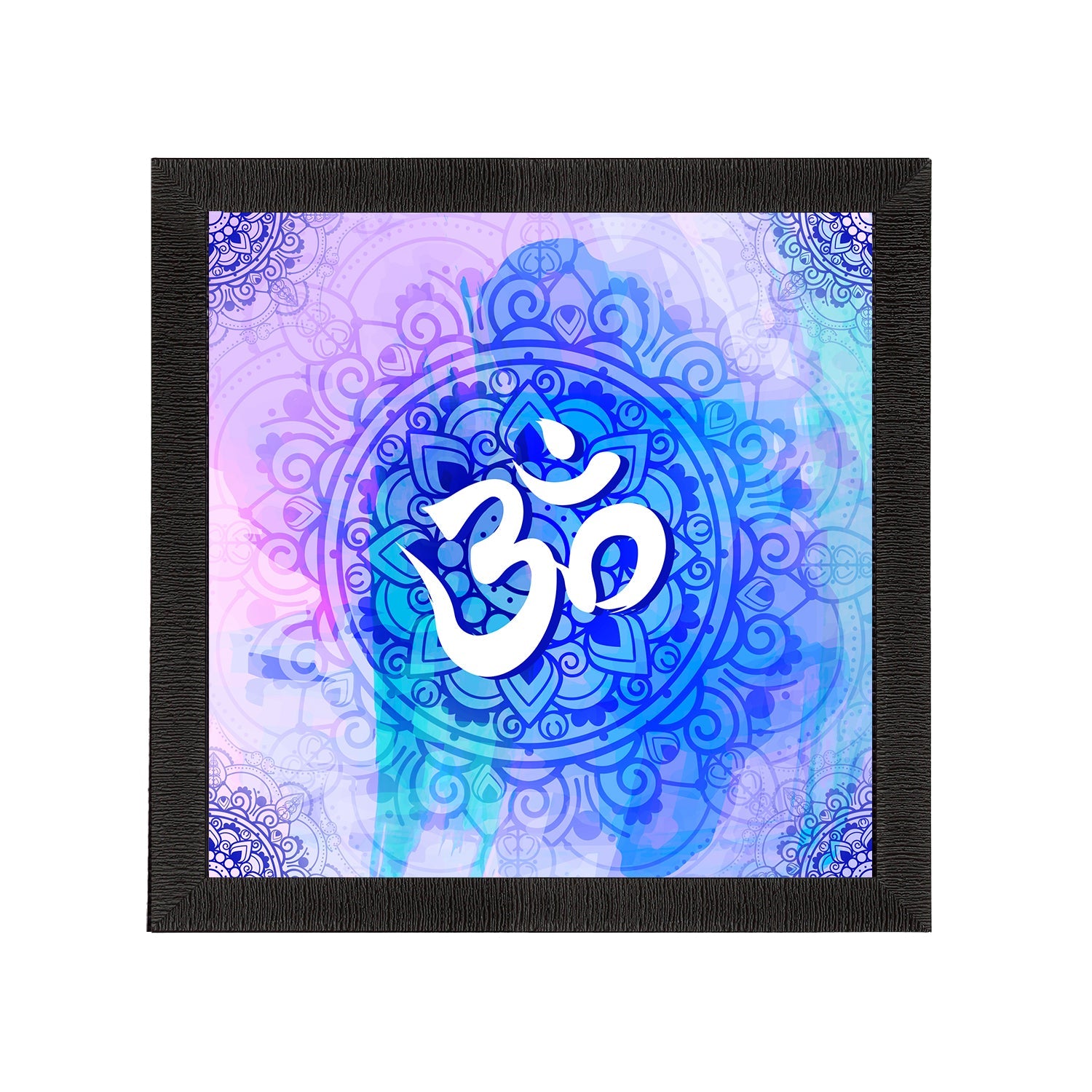 Om Symbol Satin Matt Textured UV Art Painting Kafalo