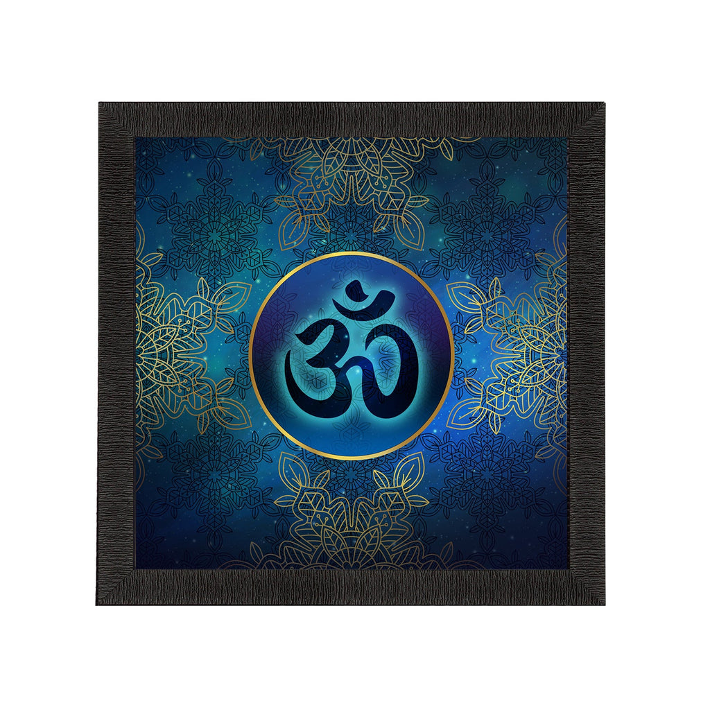 Om Symbol Satin Matt Textured UV Art Painting Kafalo