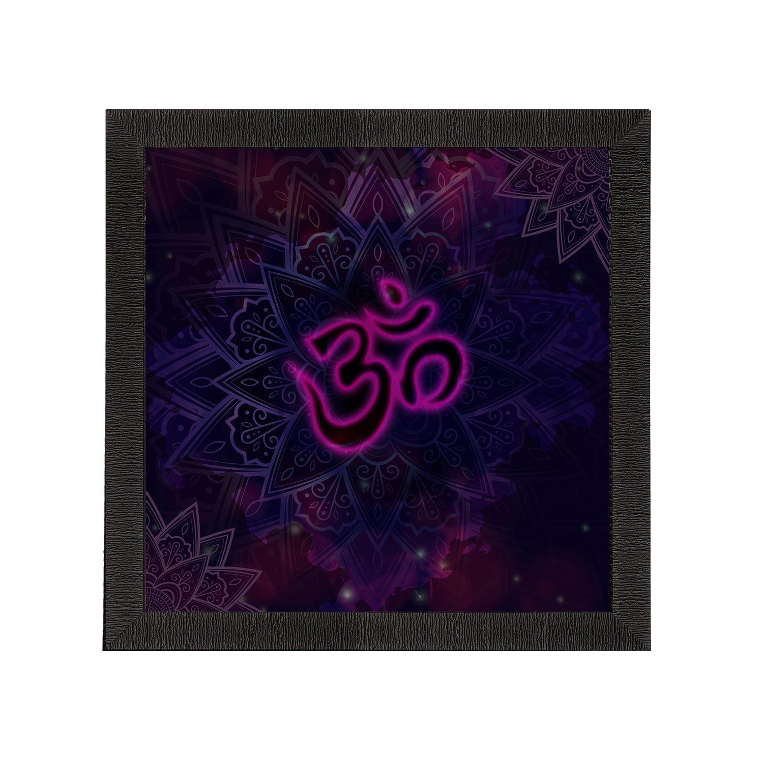 Om Symbol Satin Matt Textured UV Art Painting Kafalo