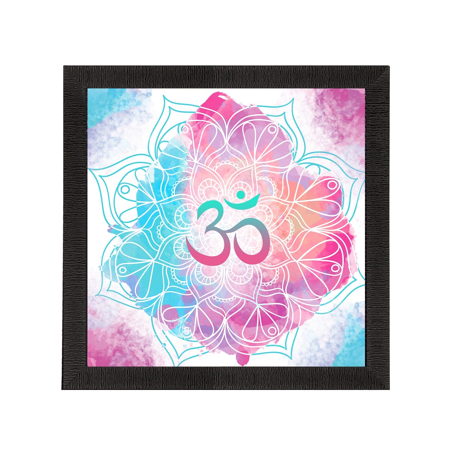 Om Symbol Satin Matt Textured UV Art Painting Kafalo