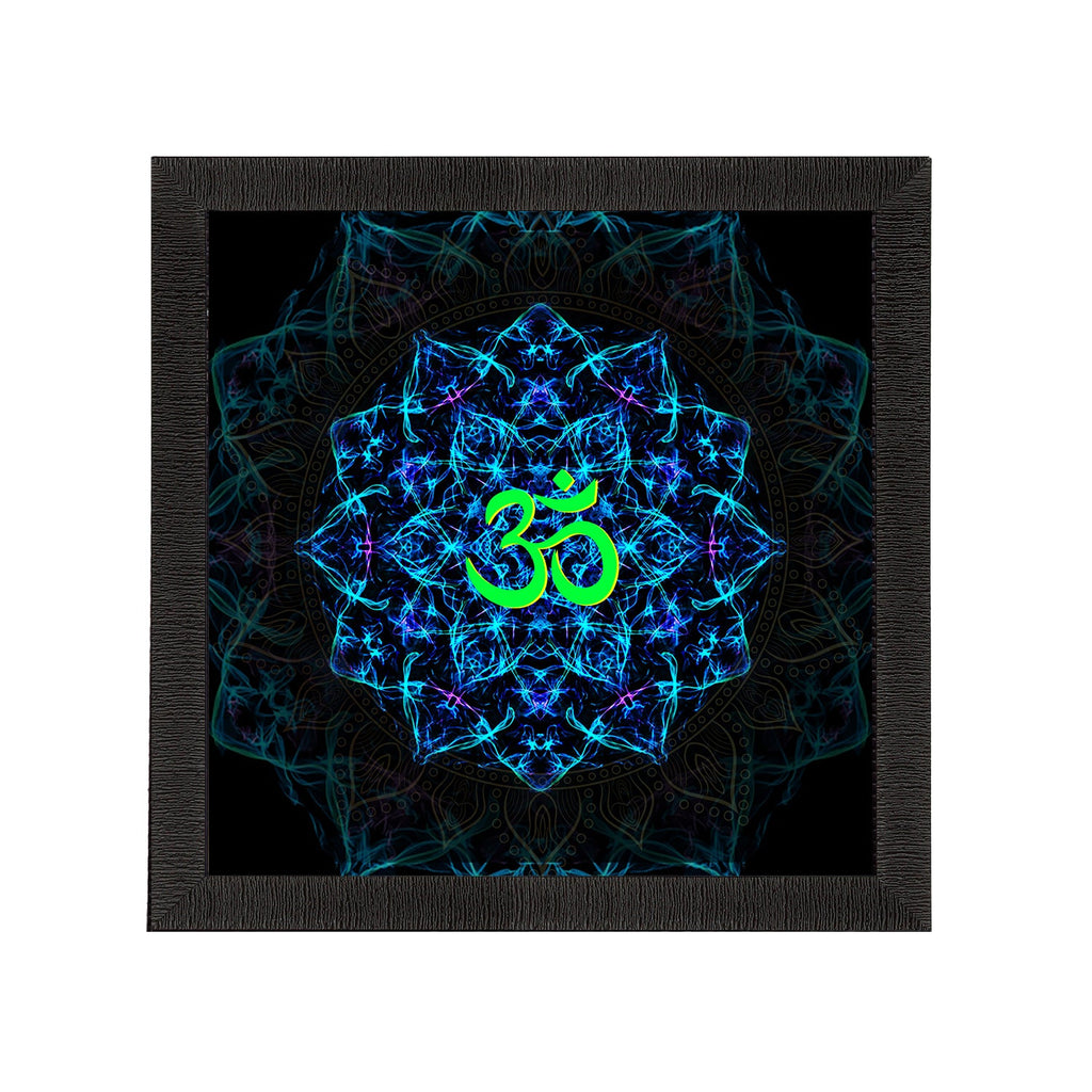 Om Symbol Satin Matt Textured UV Art Painting Kafalo