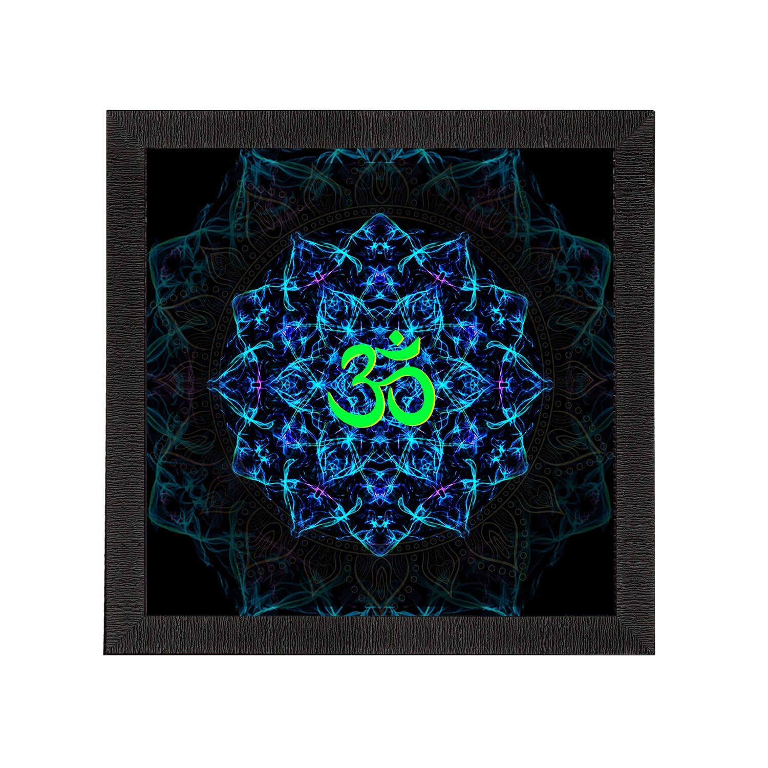 Om Symbol Satin Matt Textured UV Art Painting Kafalo
