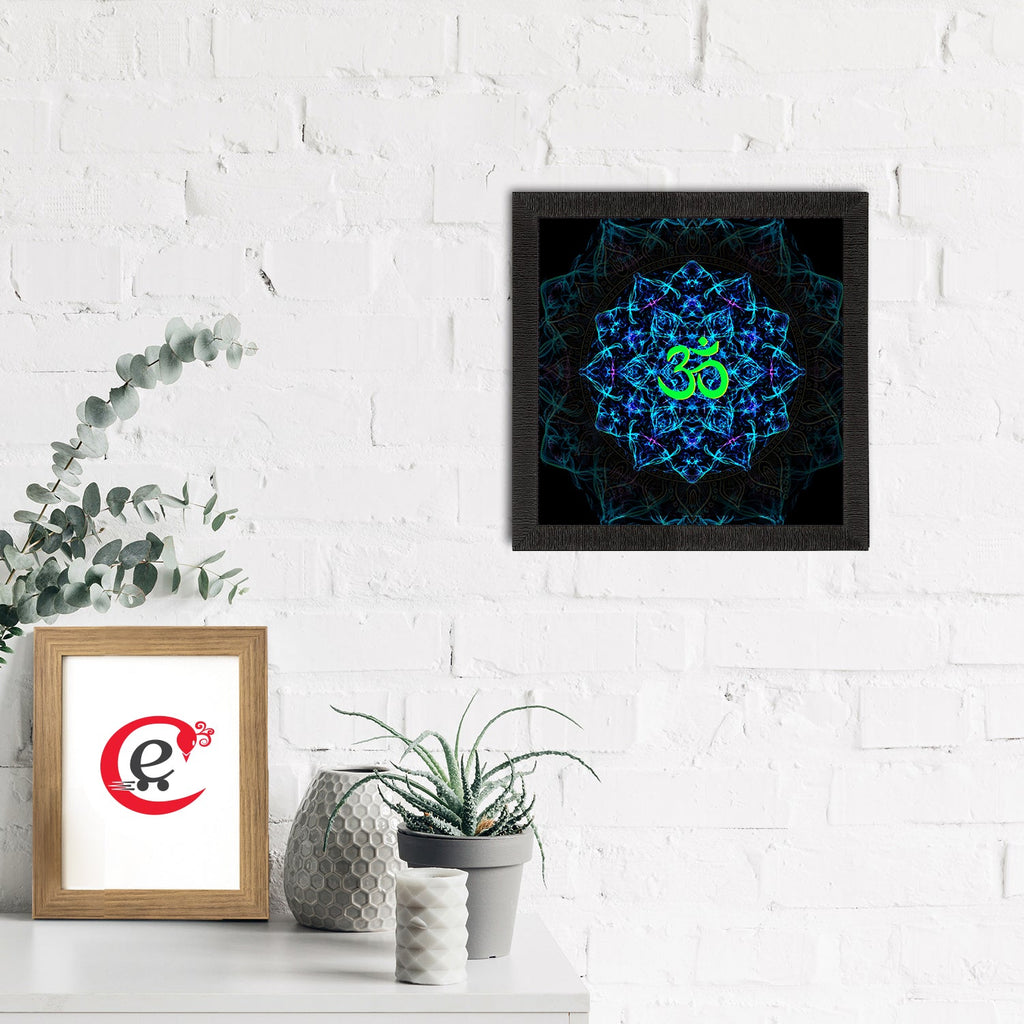 Om Symbol Satin Matt Textured UV Art Painting Kafalo