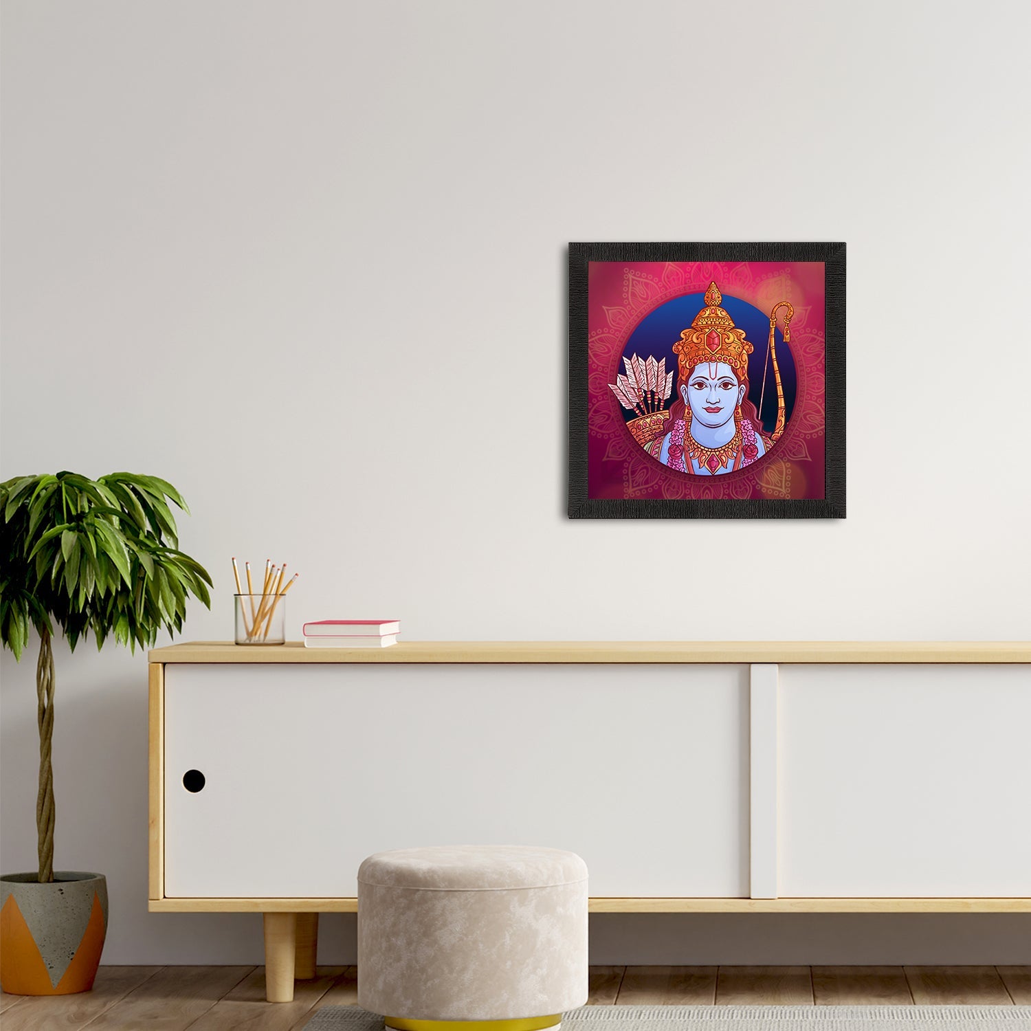 Lord Ram Painting Digital Printed Religious Wall Art Kafalo