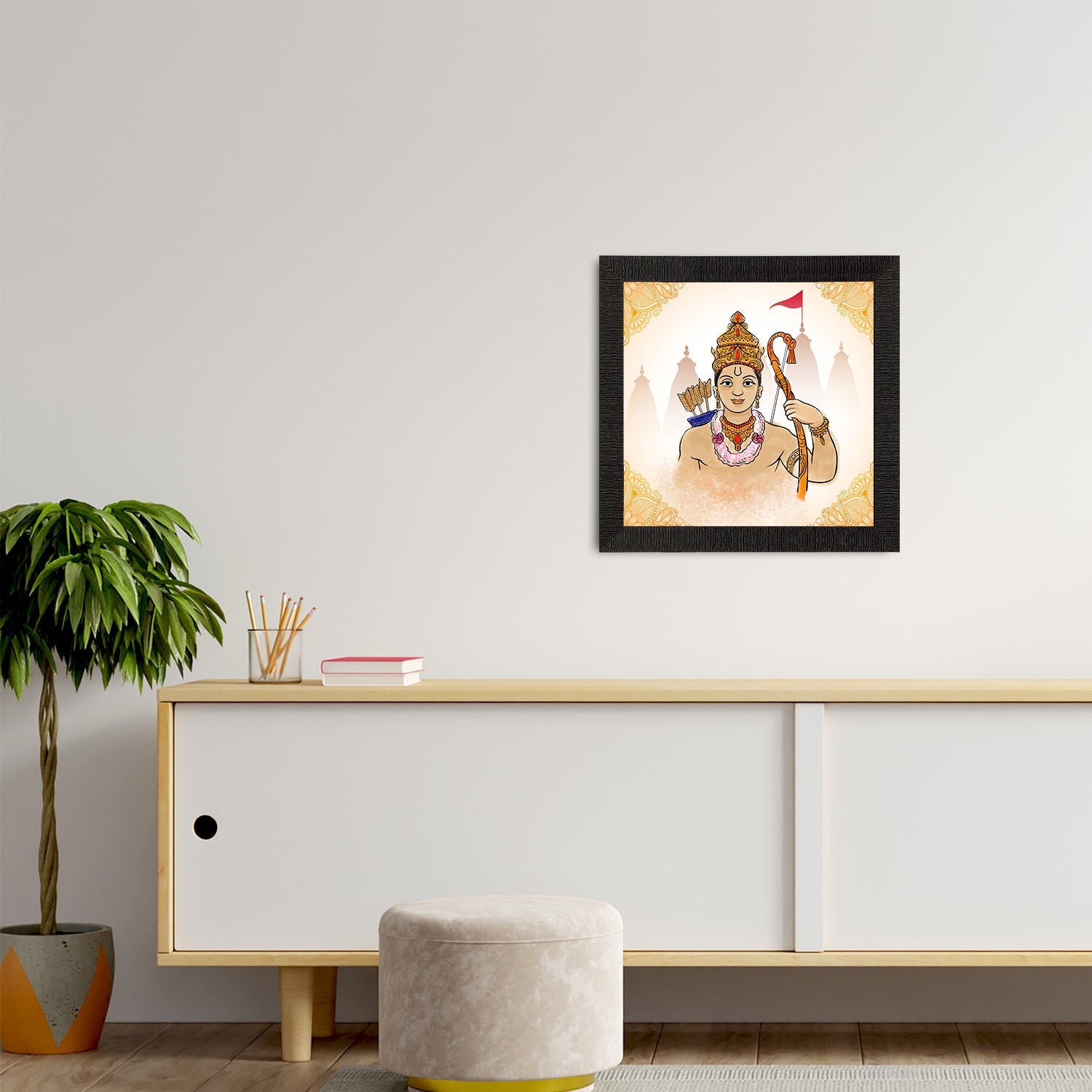 Lord Ram Painting Digital Printed Religious Wall Art Kafalo