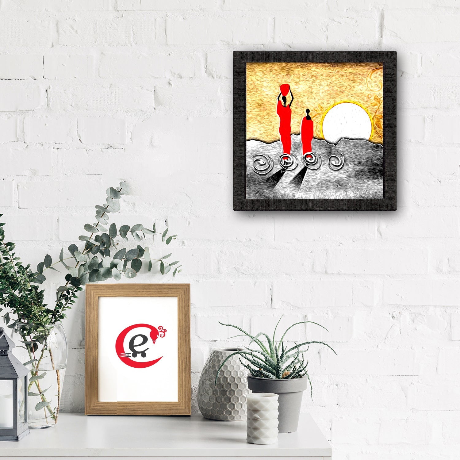 Scenery View Satin Matt Texture UV Art Painting Kafalo