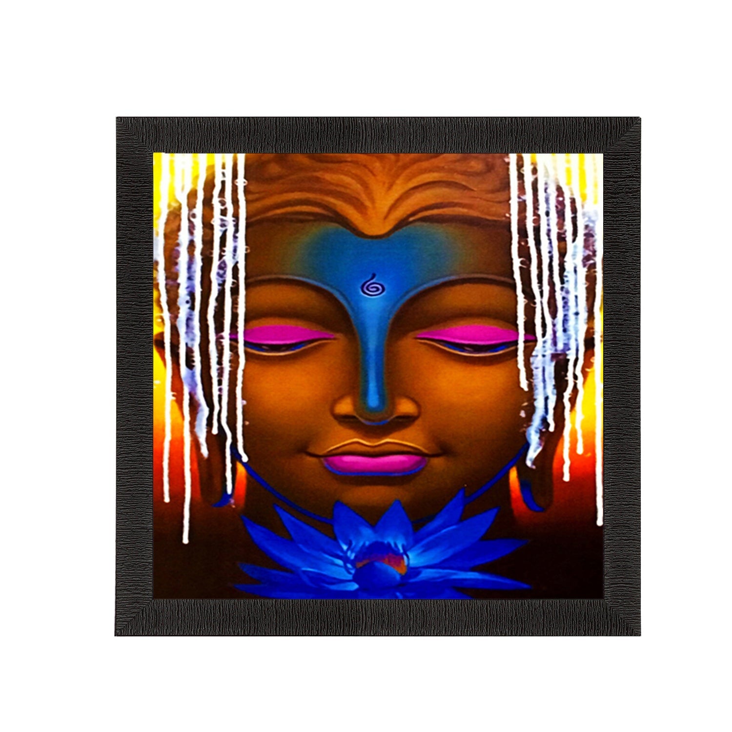 Lord Buddha Painting Digital Printed Religious Wall Art Kafalo