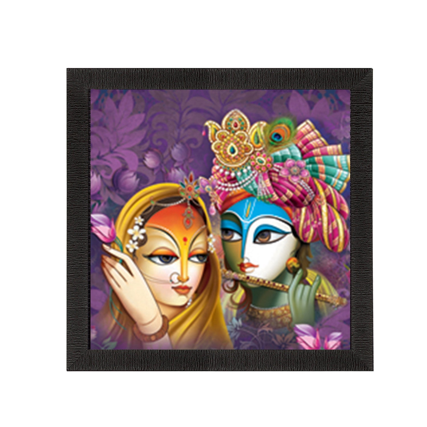 Beautiful Radha Krishna Painting Digital Printed Religious Wall Art Kafalo