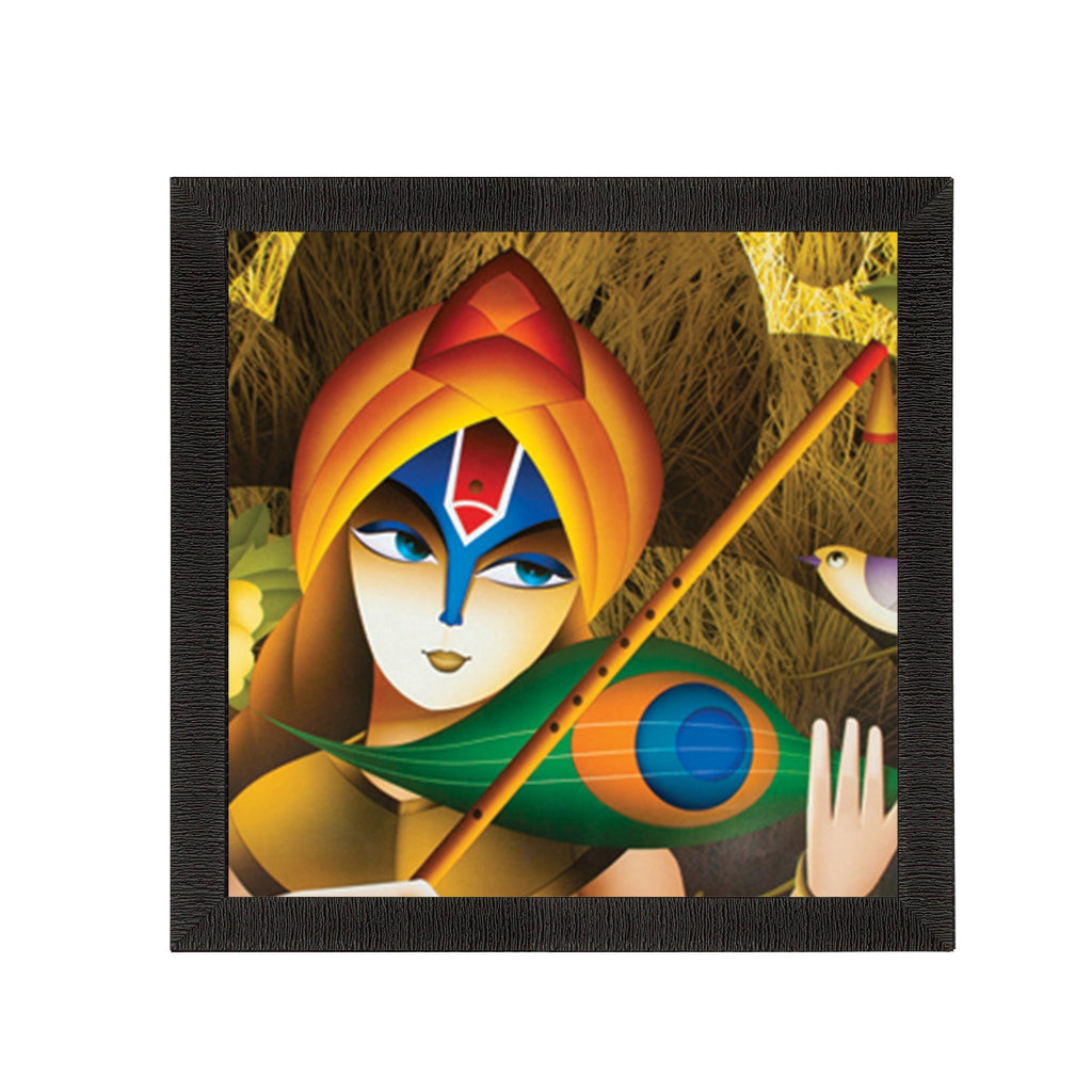 Lord Krishna Satin Matt Texture UV Art Painting Kafalo