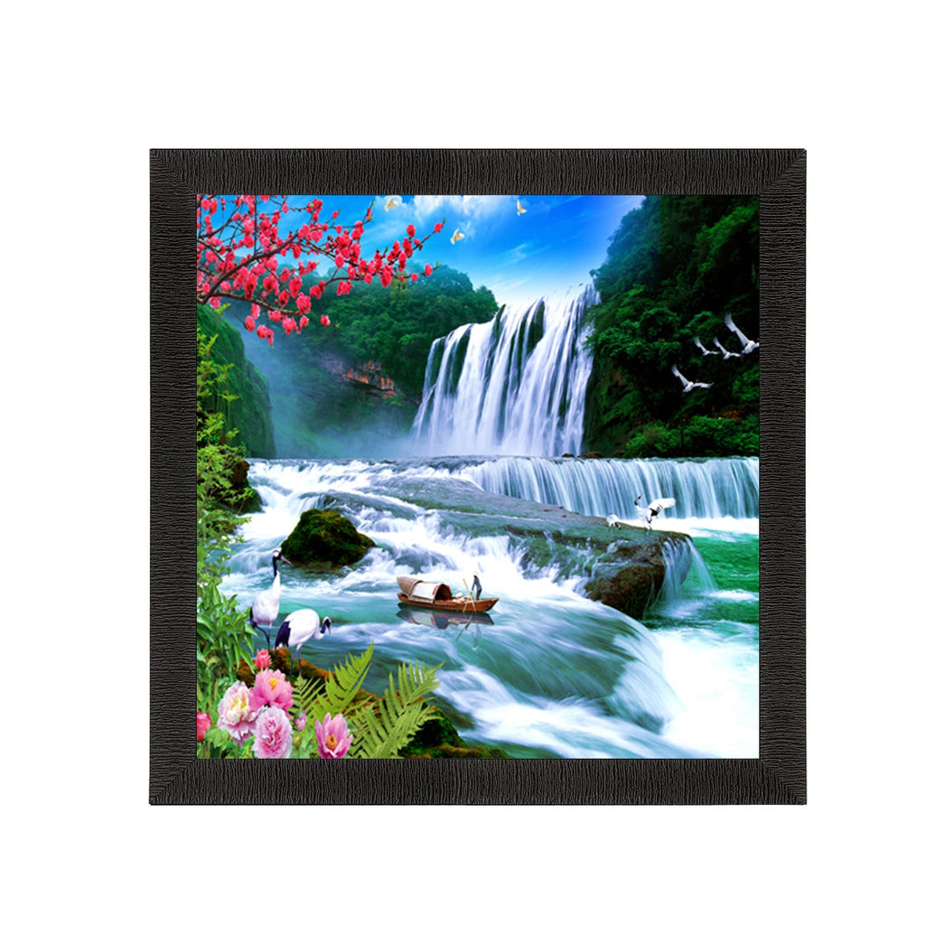Waterfall View Satin Matt Texture UV Art Painting Kafalo