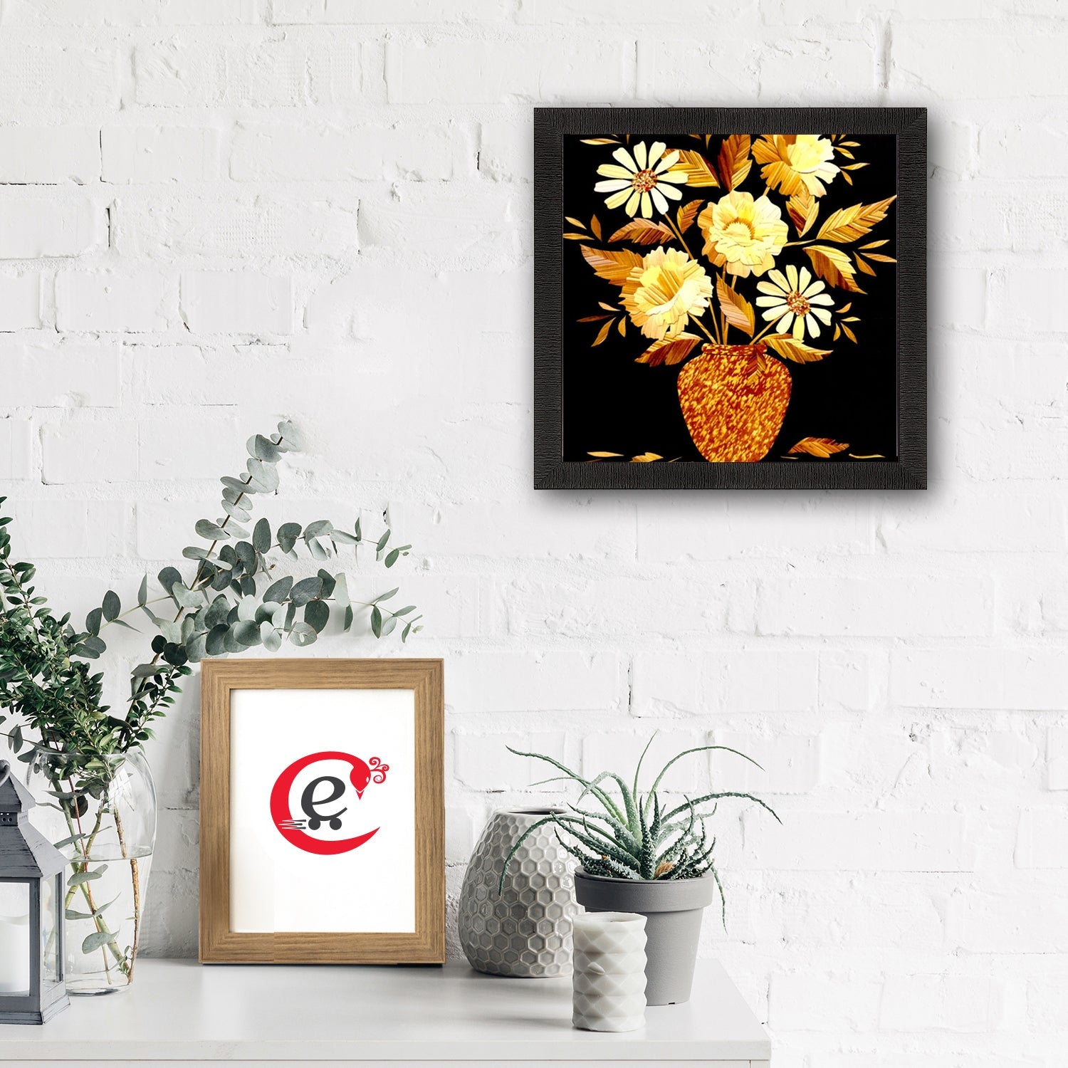 Botanical Matt Textured UV Art Painting Kafalo