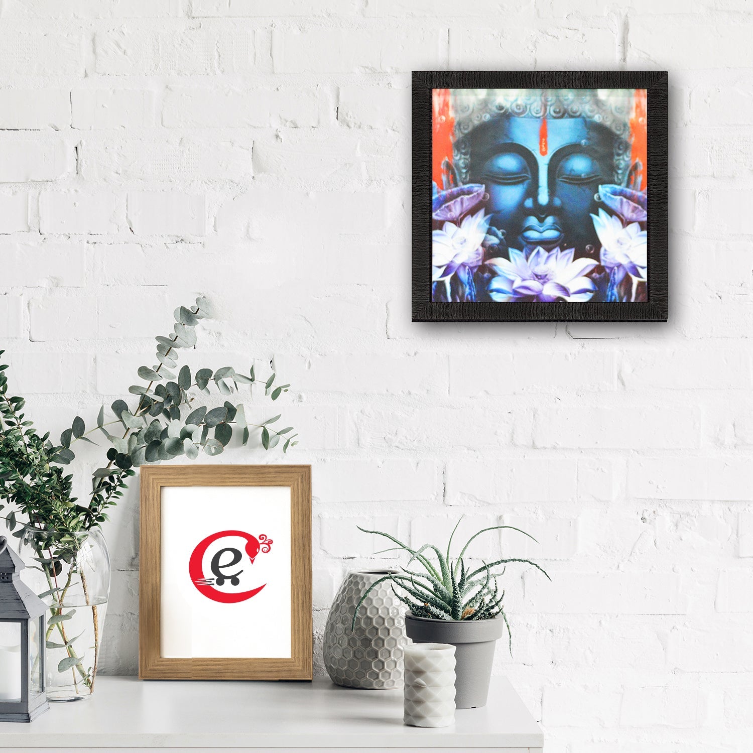 Laughing Buddha Design Satin Matt Texture UV Art Painting Kafalo