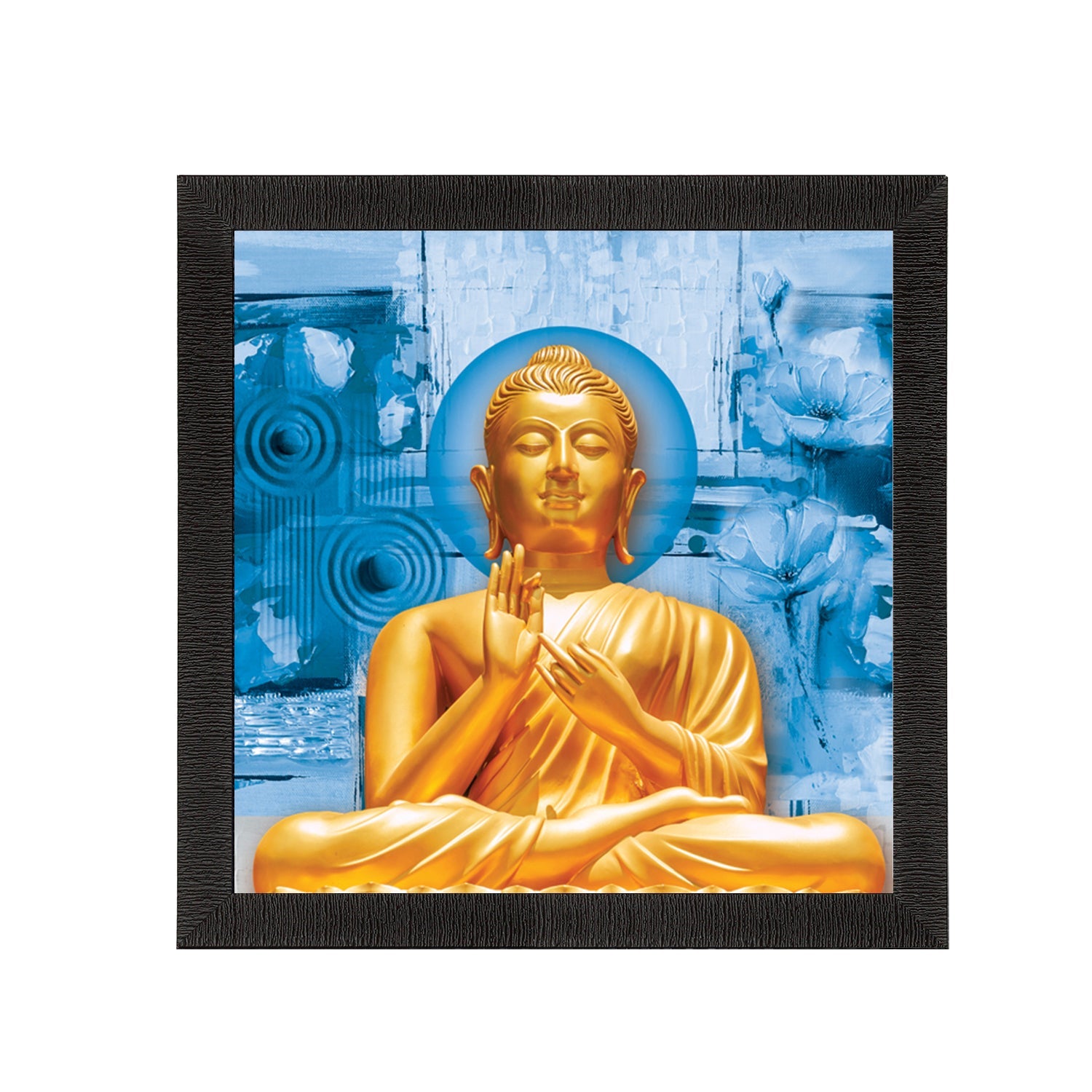 Lord Buddha Painting Digital Printed Religious Wall Art Kafalo