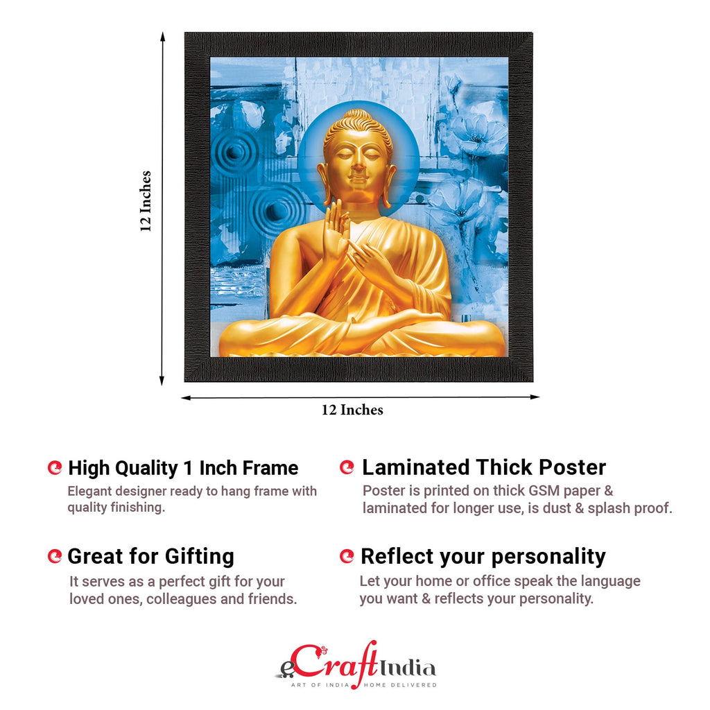 Lord Buddha Painting Digital Printed Religious Wall Art Kafalo