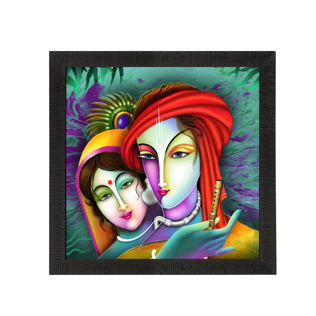 Beautiful Radha Krishna Painting Digital Printed Religious Wall Art Kafalo