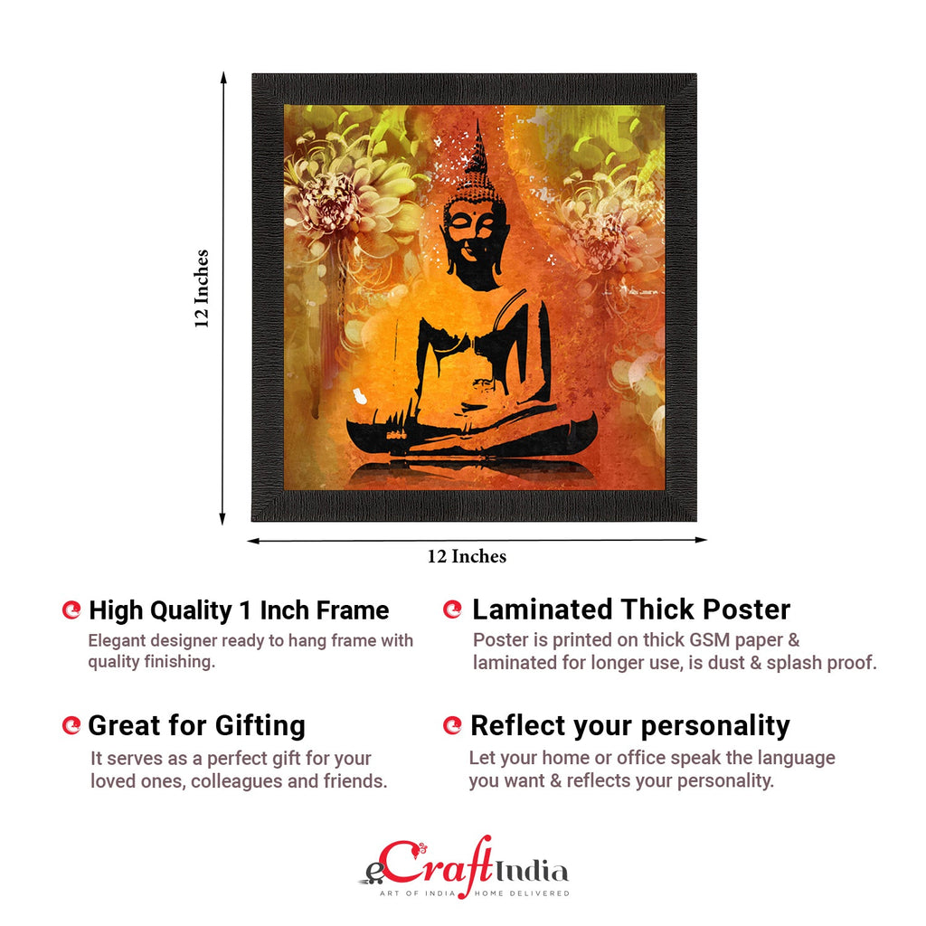 Lord Buddha Painting Digital Printed Religious Wall Art Kafalo