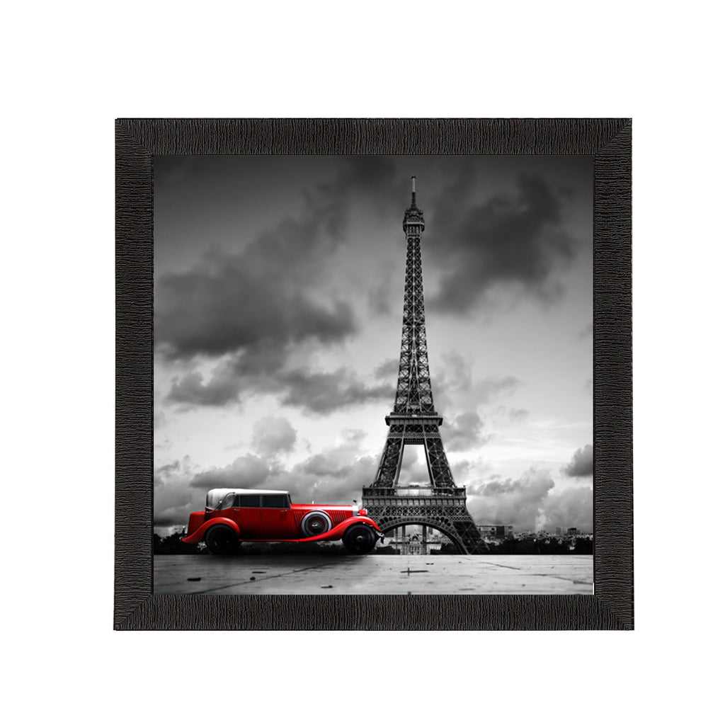 Eiffel Tower Design Satin Matt Texture UV Art Painting Kafalo