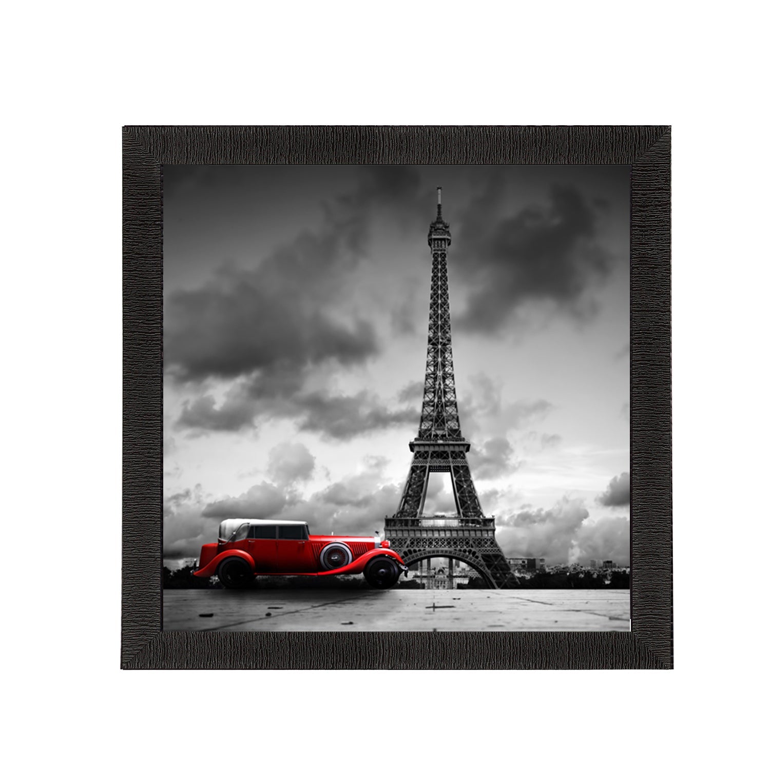 Eiffel Tower Design Satin Matt Texture UV Art Painting Kafalo