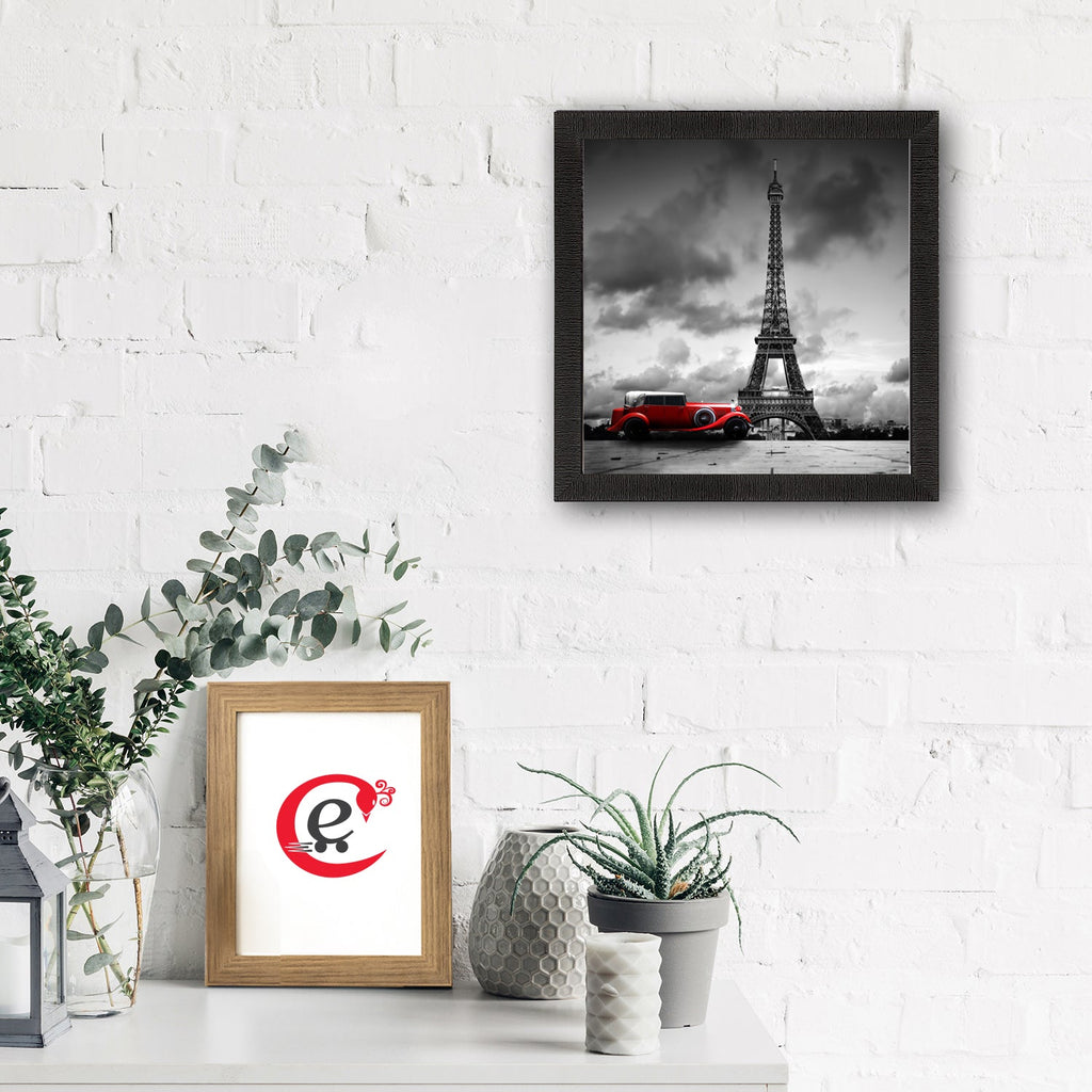 Eiffel Tower Design Satin Matt Texture UV Art Painting Kafalo