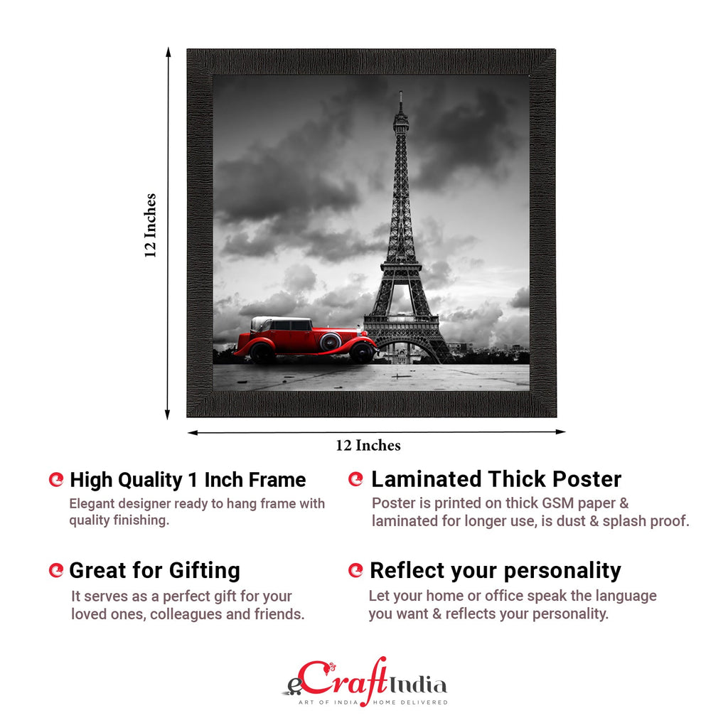 Eiffel Tower Design Satin Matt Texture UV Art Painting Kafalo
