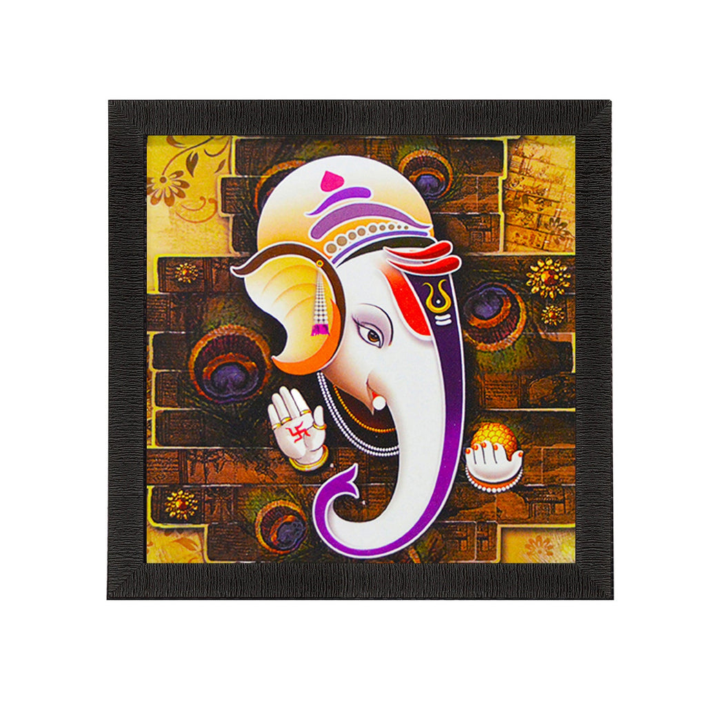 Lord Ganesha Satin Matt Texture UV Art Painting Kafalo