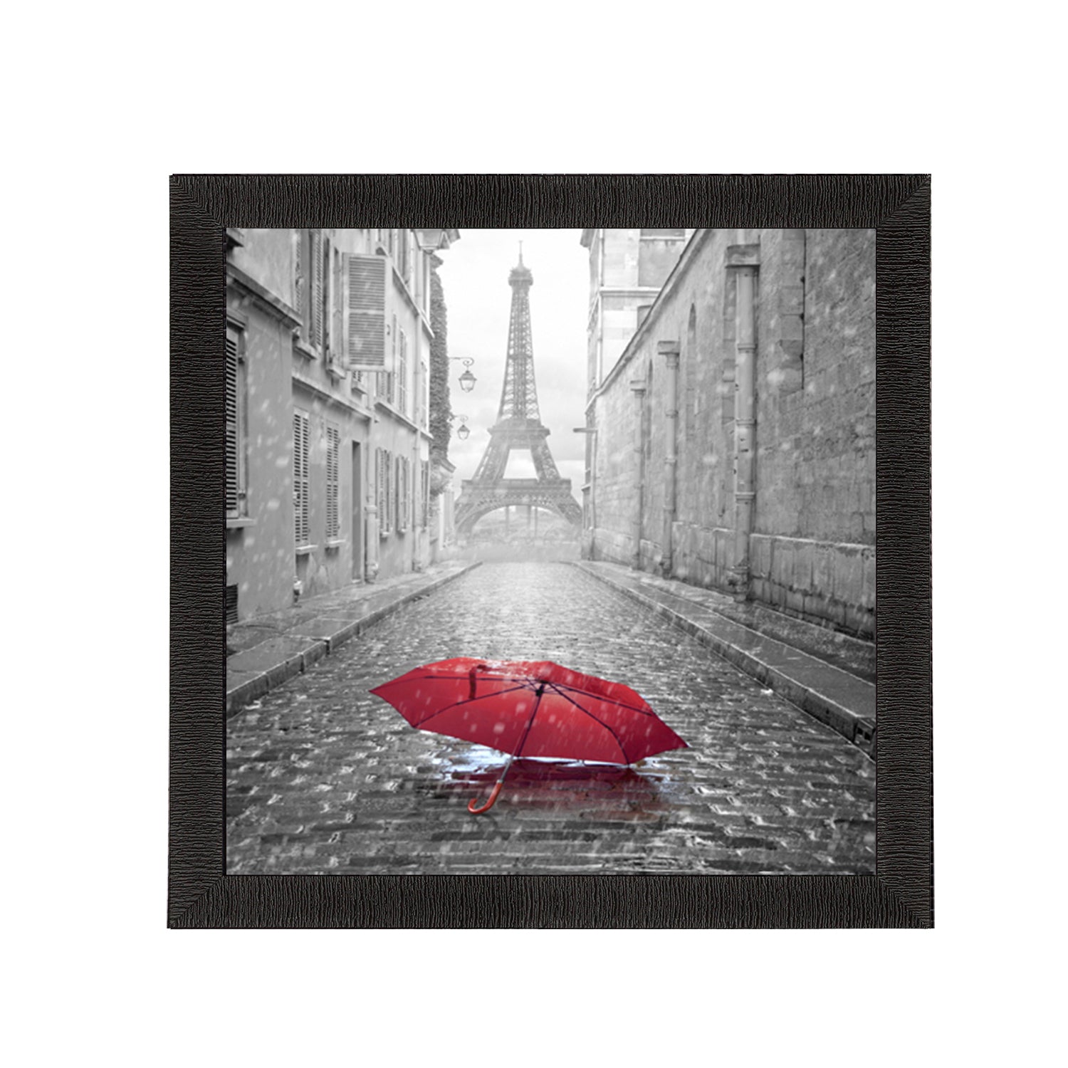Eiffel Tower Design Satin Matt Texture UV Art Painting Kafalo