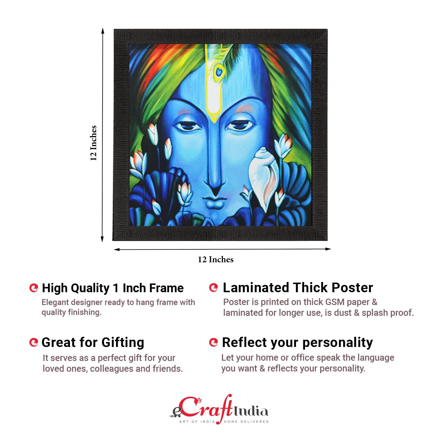 Laughing Buddha Design Satin Matt Texture UV Art Painting Kafalo