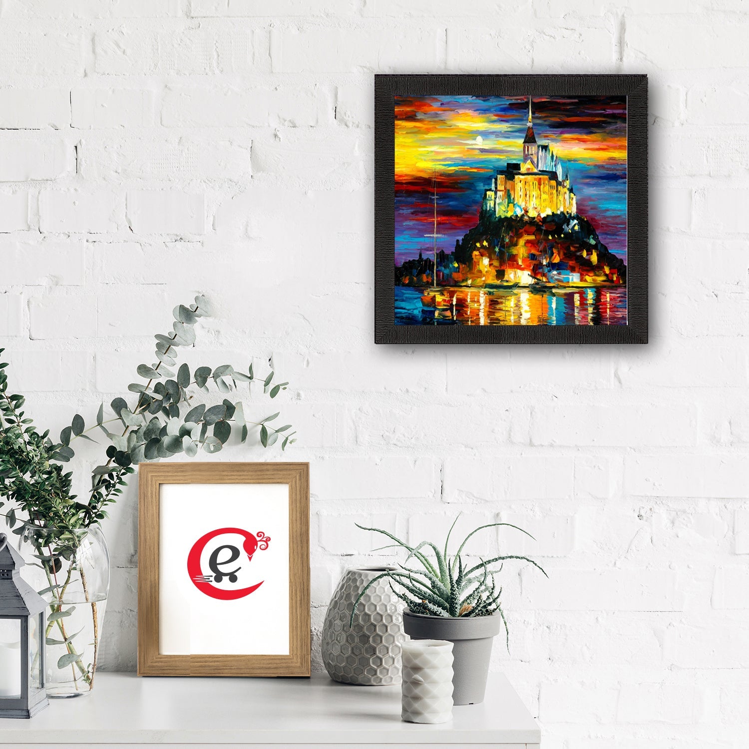 Scenery View Matt Textured UV Art Painting Kafalo