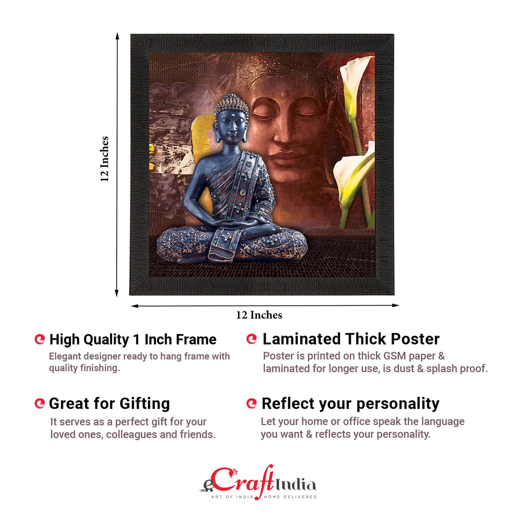 Lord Buddha Painting Digital Printed Religious Wall Art Kafalo