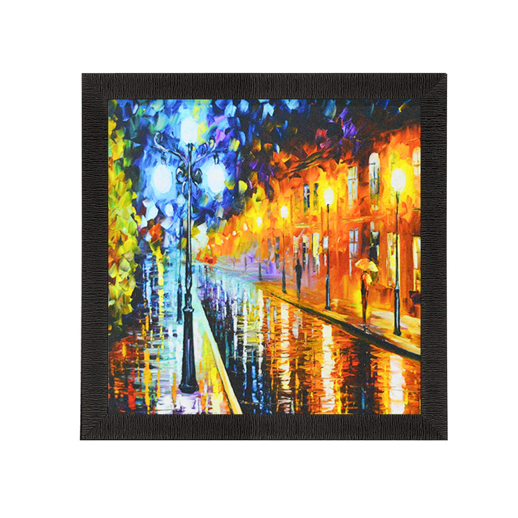 Beauty under Rain Satin Matt Texture UV Art Painting Kafalo