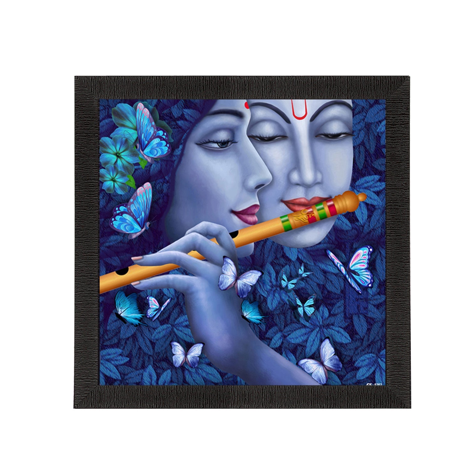 Radha Krishna Painting Digital Printed Religious Wall Art Kafalo