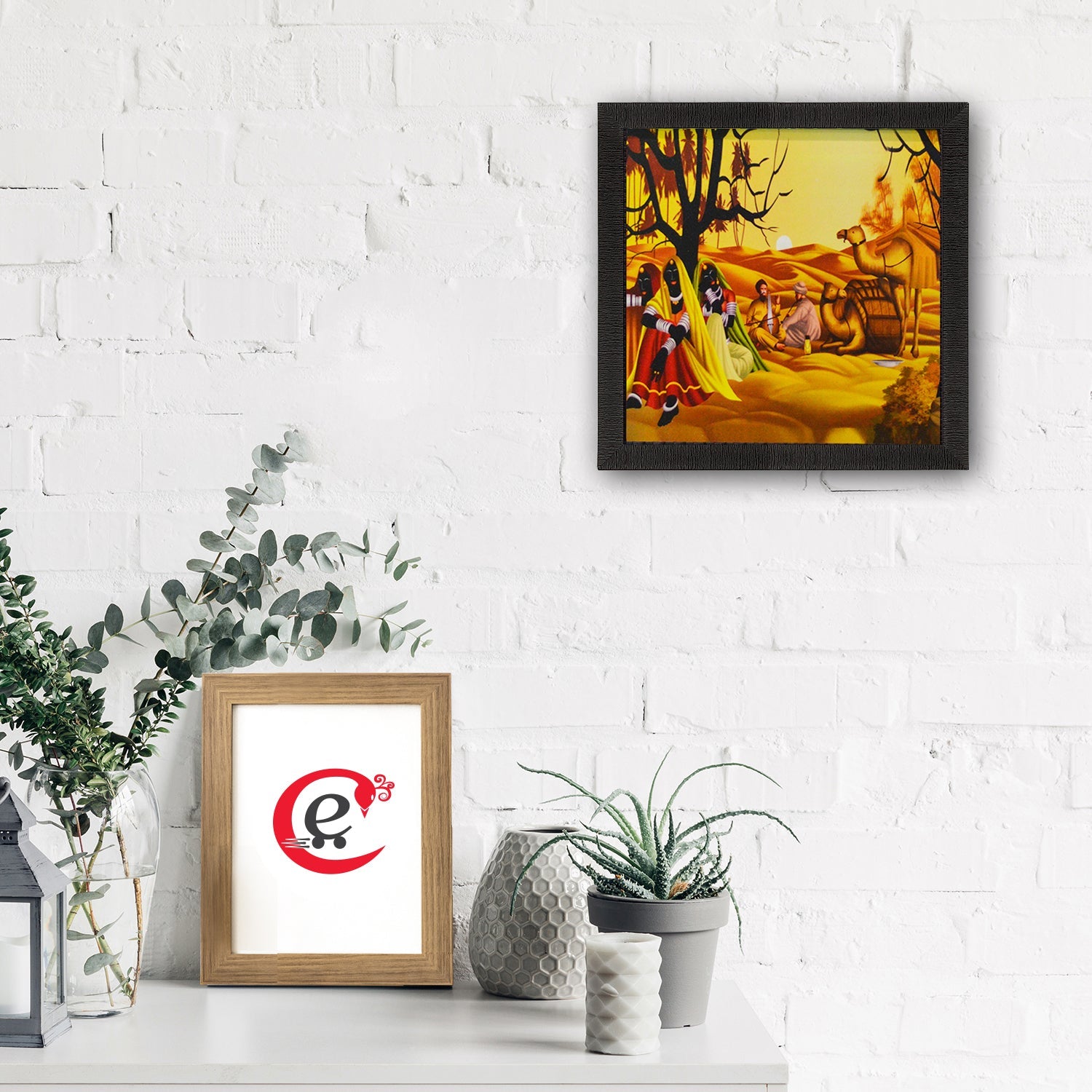 Village View Matt Textured UV Art Painting Kafalo
