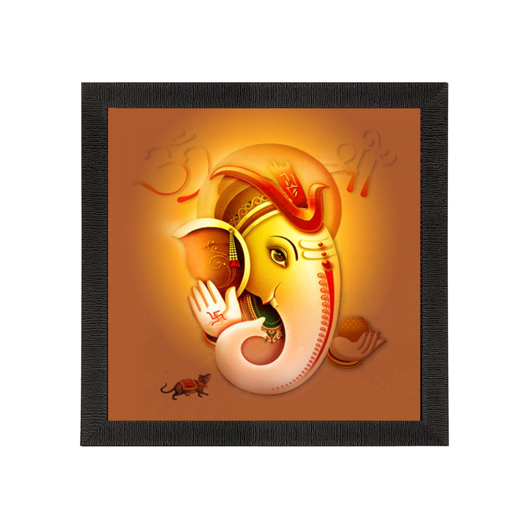 Lord Ganesha Satin Matt Texture UV Art Painting Kafalo
