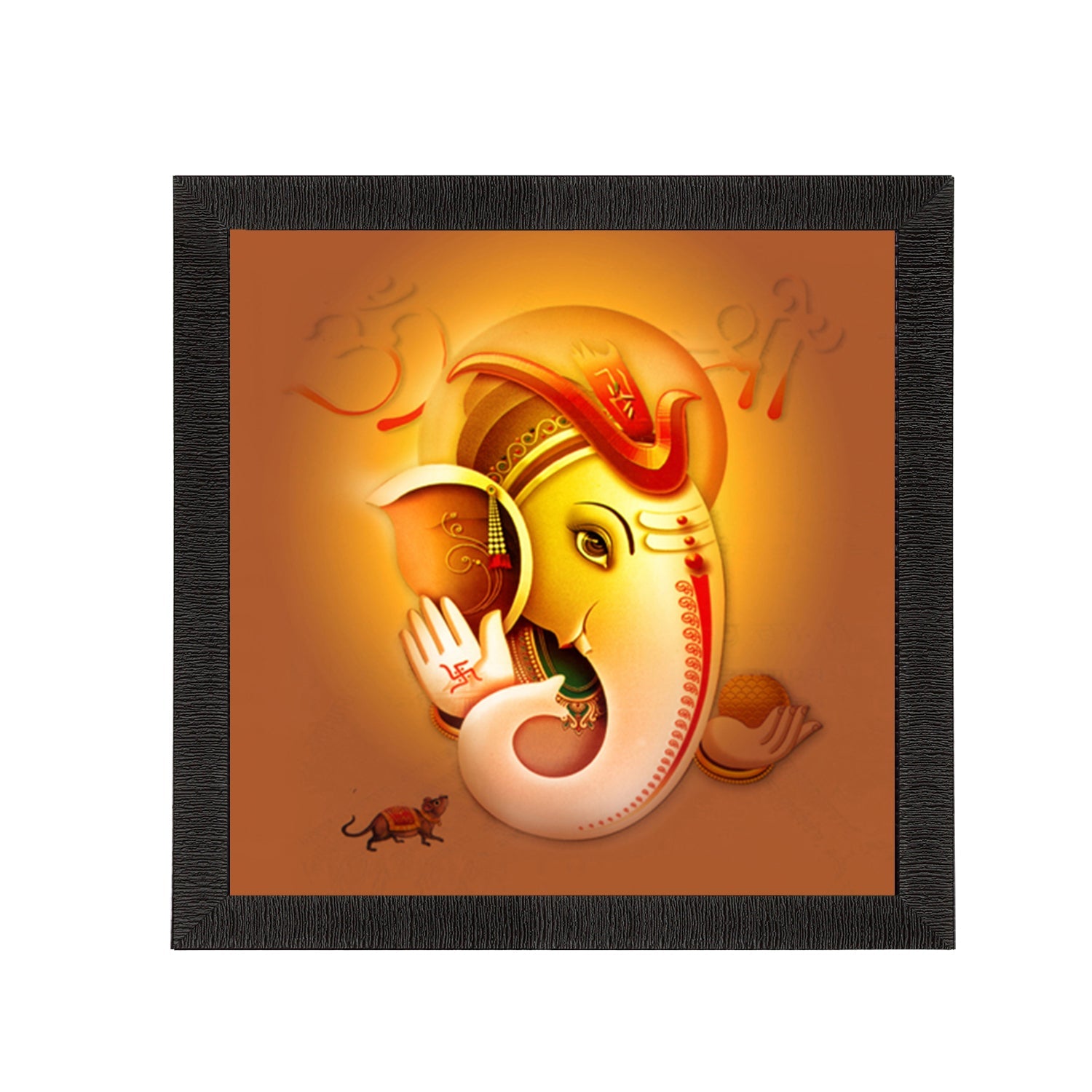 Lord Ganesha Satin Matt Texture UV Art Painting Kafalo