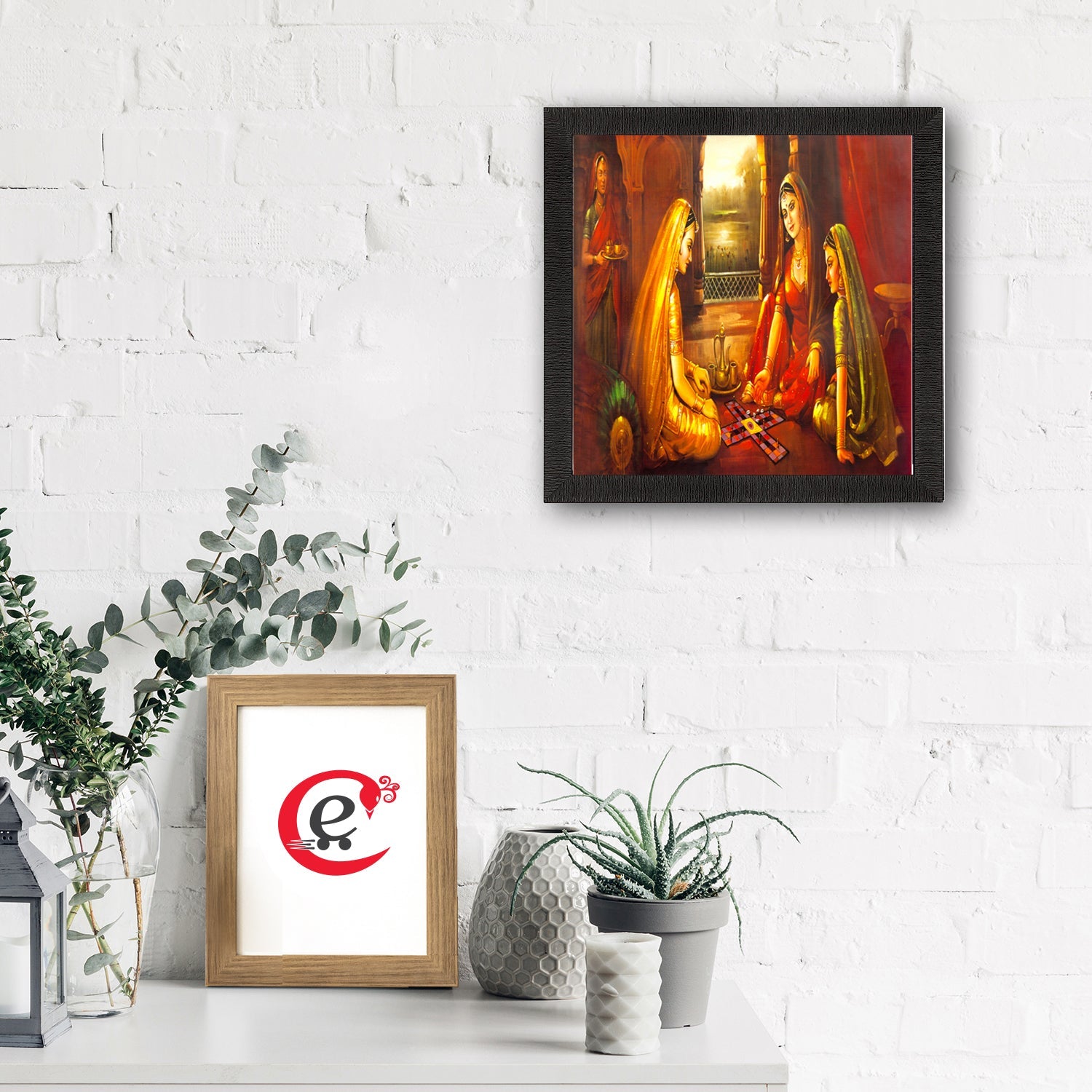 Sitting Lady Design Satin Matt Texture UV Art Painting Kafalo