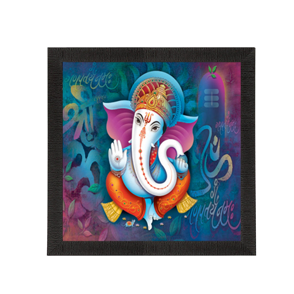 Lord Ganesha Satin Matt Texture UV Art Painting Kafalo