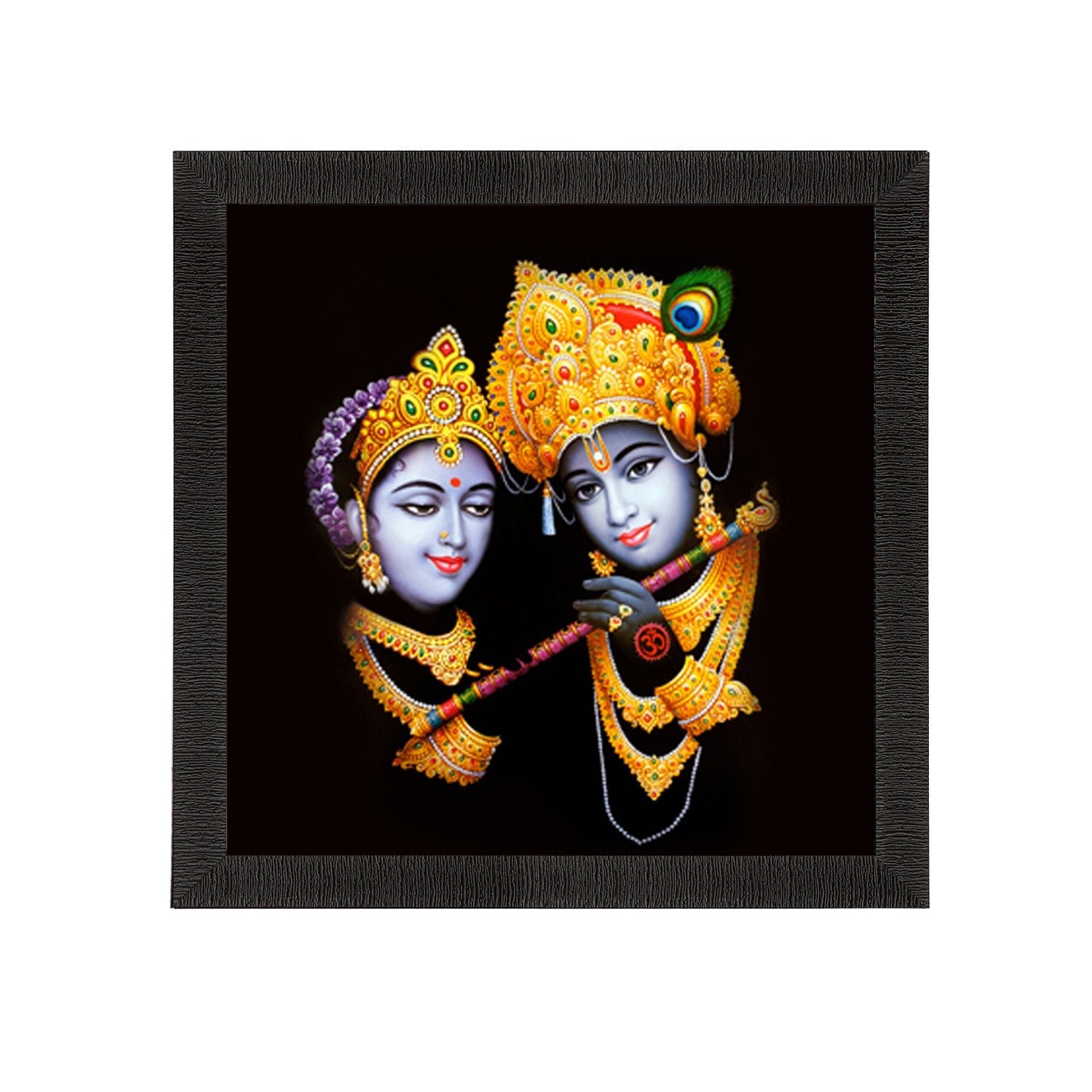 Radha Krishna Painting Digital Printed Religious Wall Art Kafalo