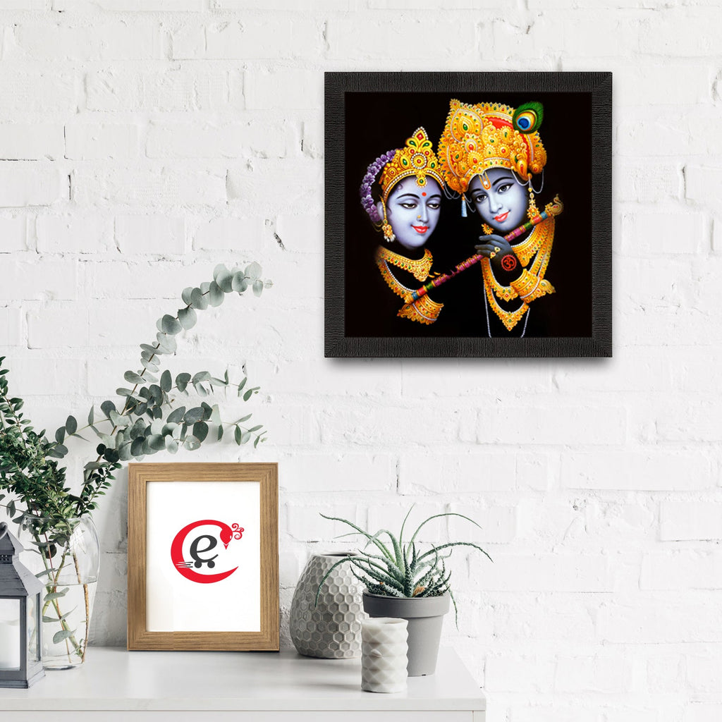 Radha Krishna Painting Digital Printed Religious Wall Art Kafalo
