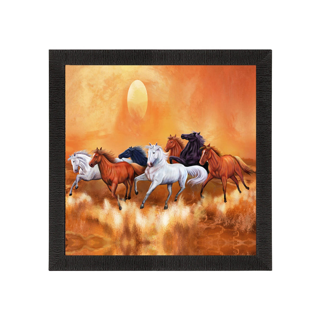 Seven Running Horses Painting Digital Printed Animal Wall Art Kafalo