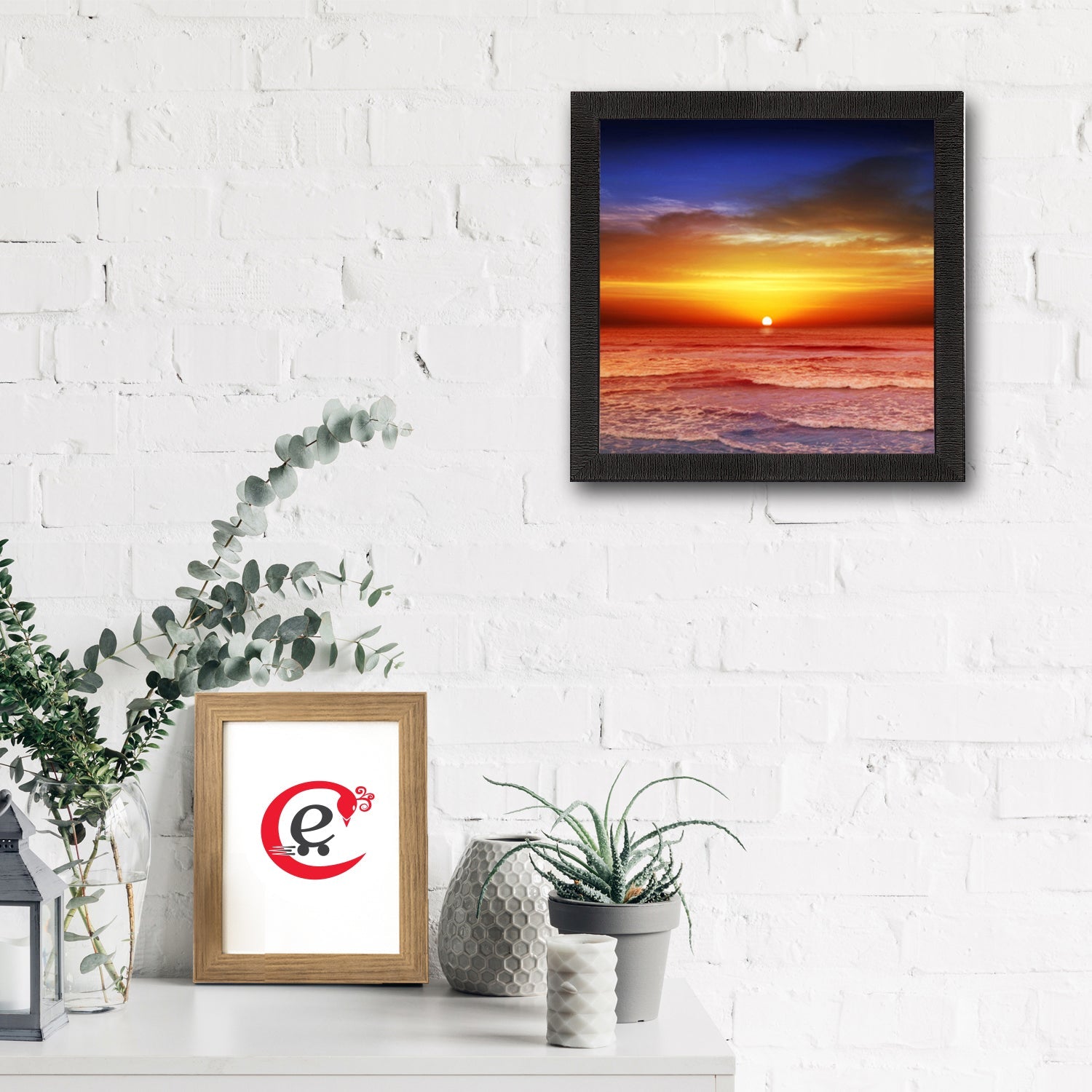 SunSet View Satin Matt Texture UV Art Painting Kafalo