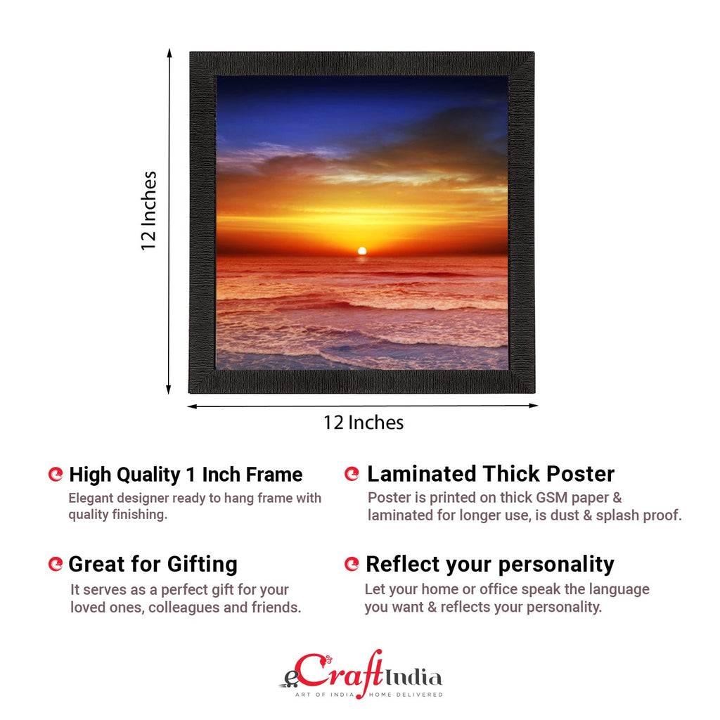 SunSet View Satin Matt Texture UV Art Painting Kafalo