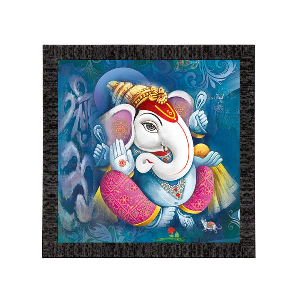 Lord Ganesha Satin Matt Texture UV Art Painting Kafalo
