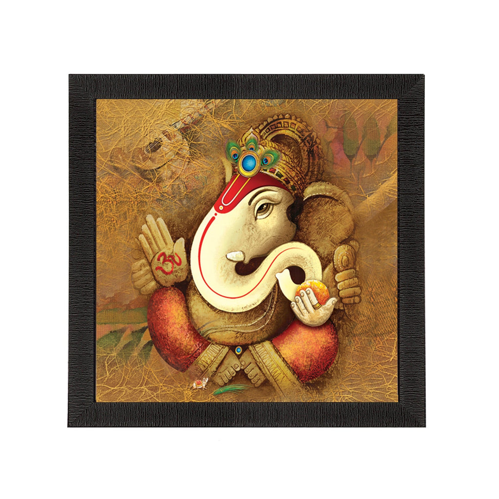 Lord Ganesha Satin Matt Texture UV Art Painting Kafalo