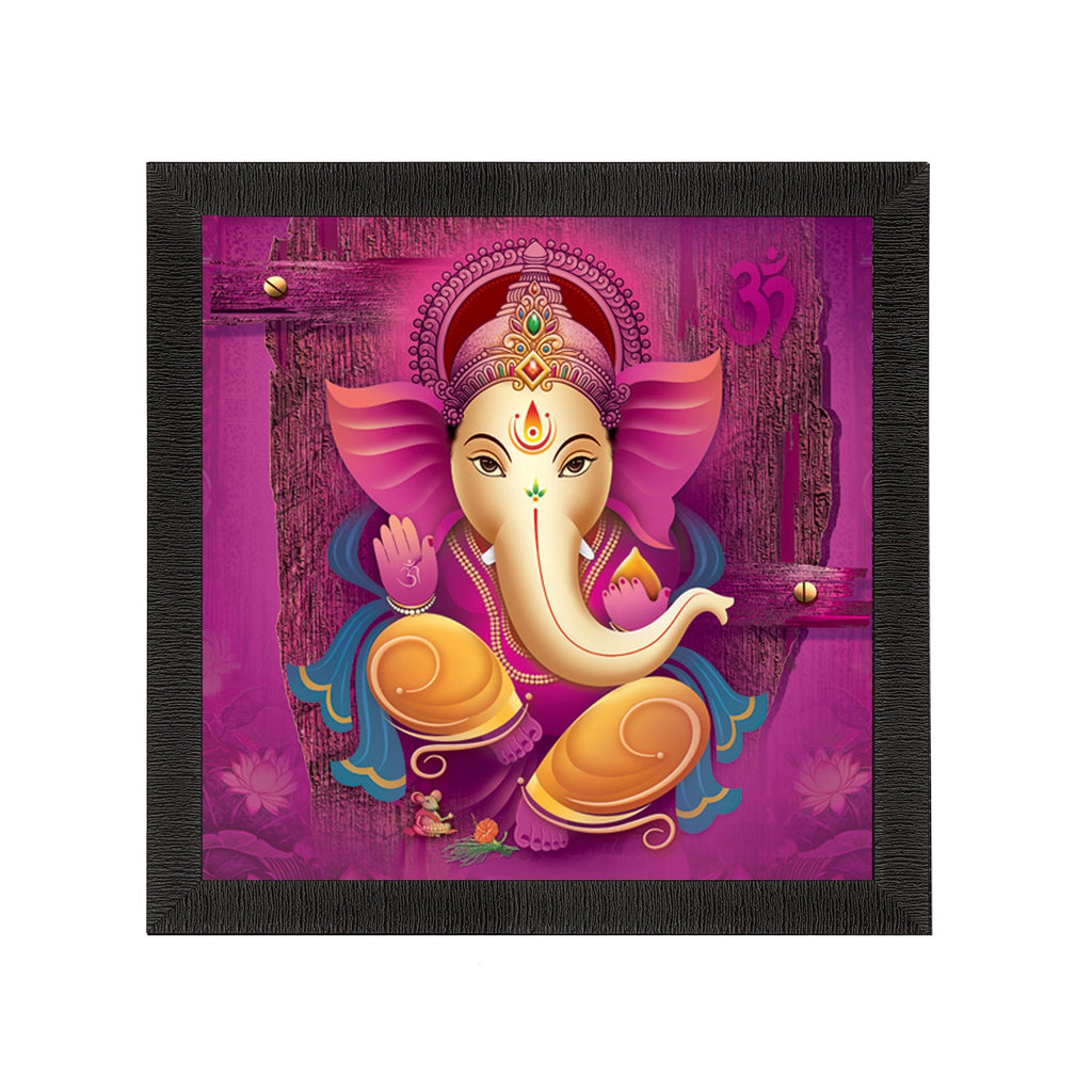 Lord Ganesha Satin Matt Texture UV Art Painting Kafalo