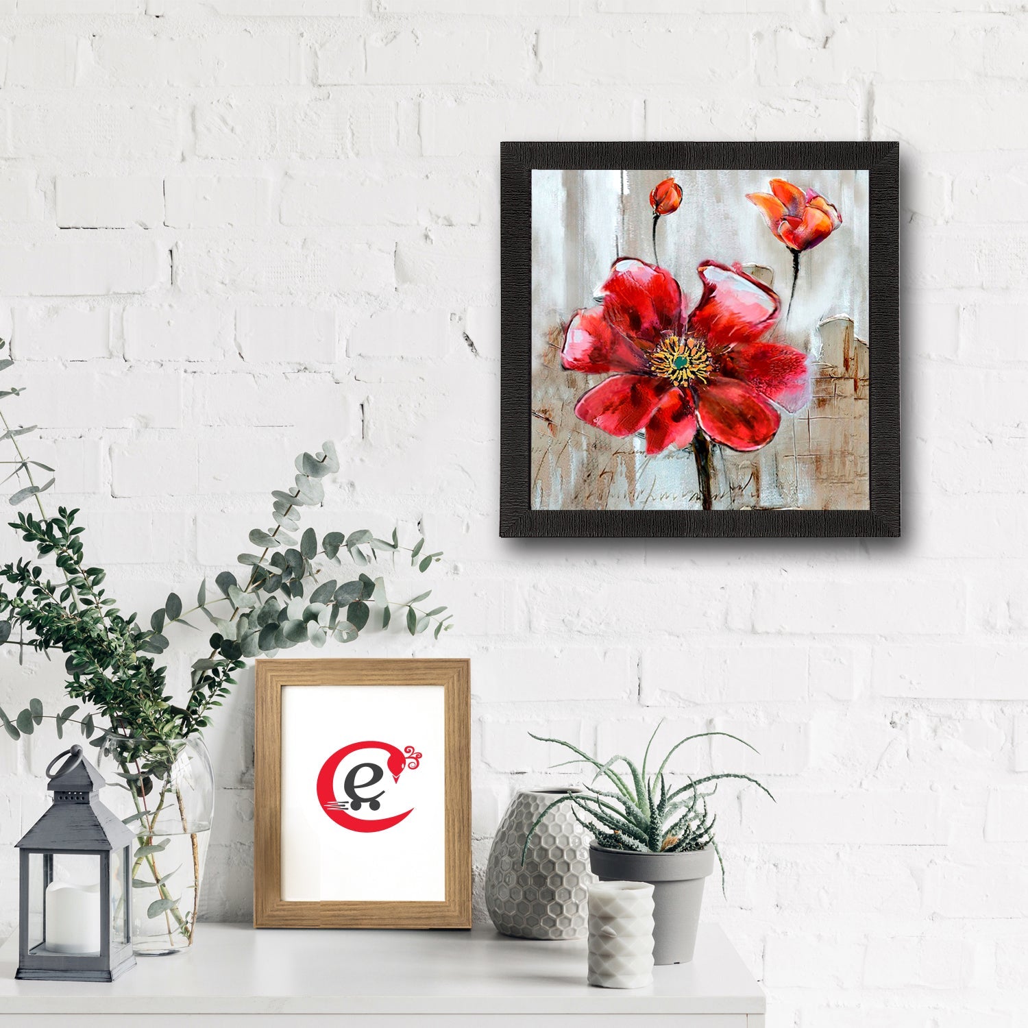 Flower Painting Digital Printed Floral Wall Art Kafalo
